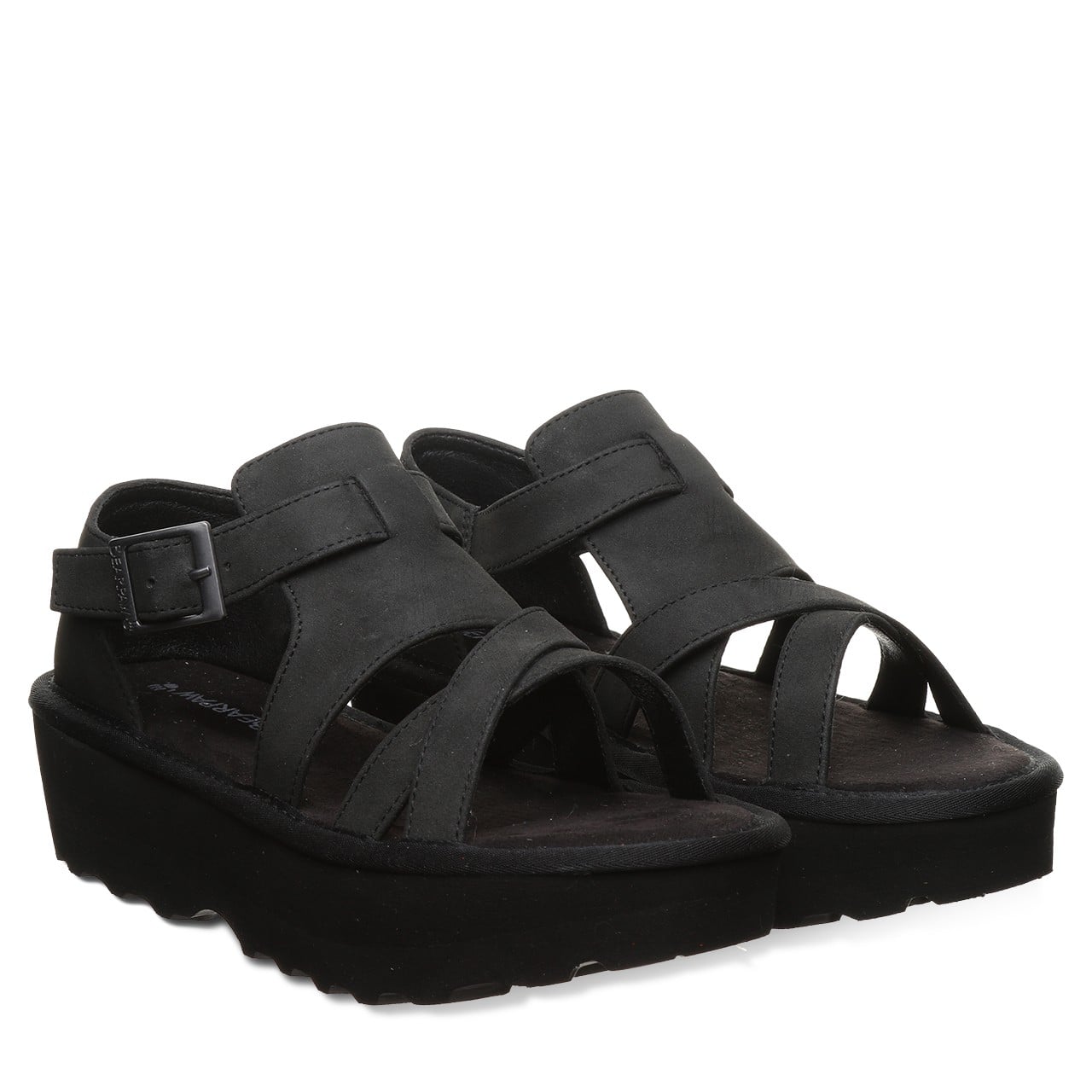 Bearpaw PINNACLE Women's Sandals - 3086W - Black/black - pair view