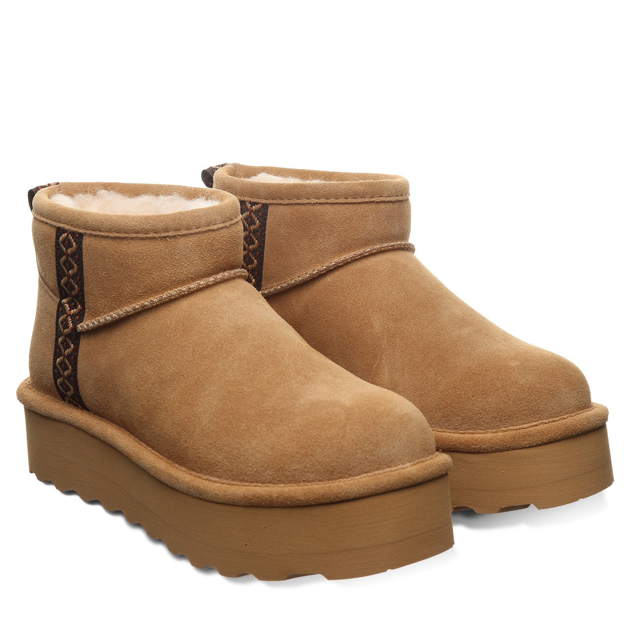 Bearpaw RETRO OCTOBER Women's Boots - 3285W - Iced Coffee Solid - pair view