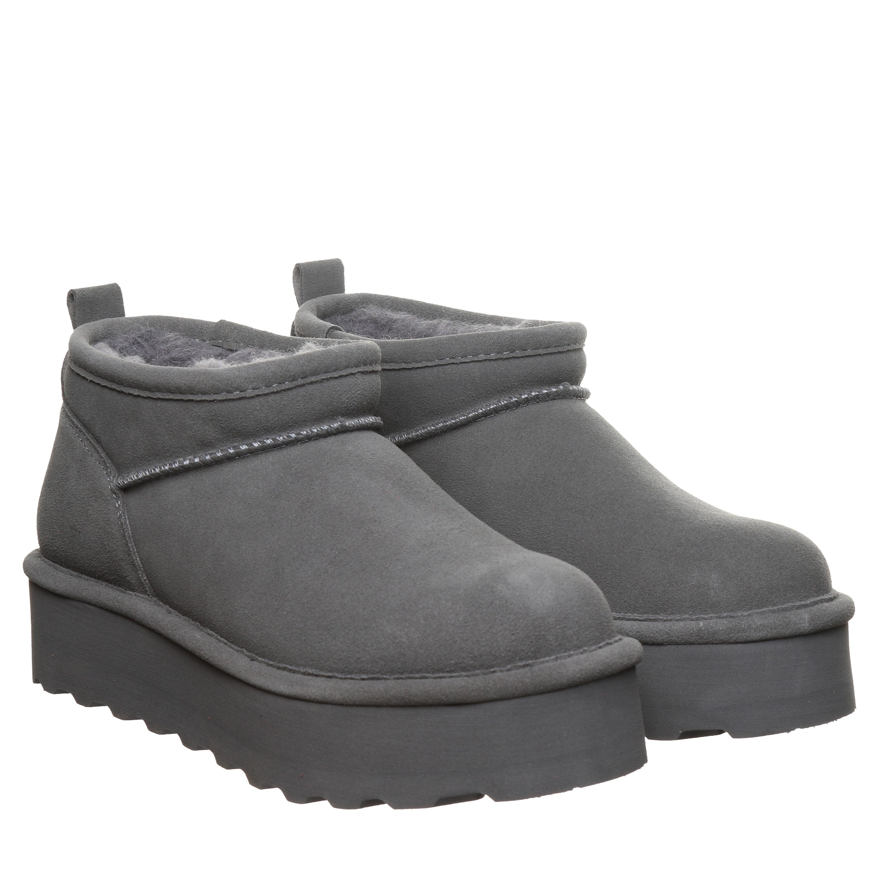 Bearpaw RETRO SUPER SHORTY Women's Boots - 3051W - Gadget Gray - pair view