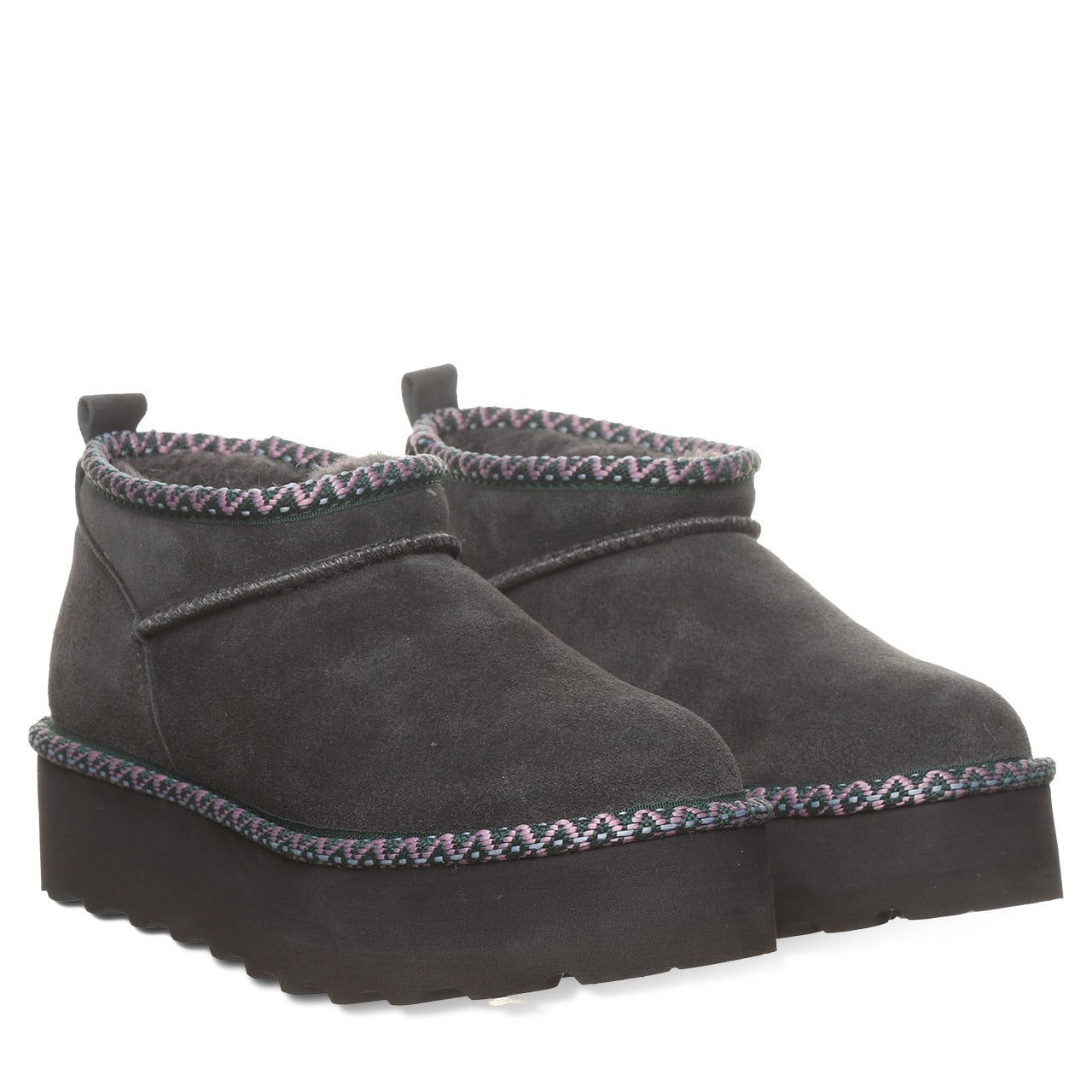 Bearpaw RETRO SUPER SHORTY DECO Women's Boots - 3116W - Graphite - pair view