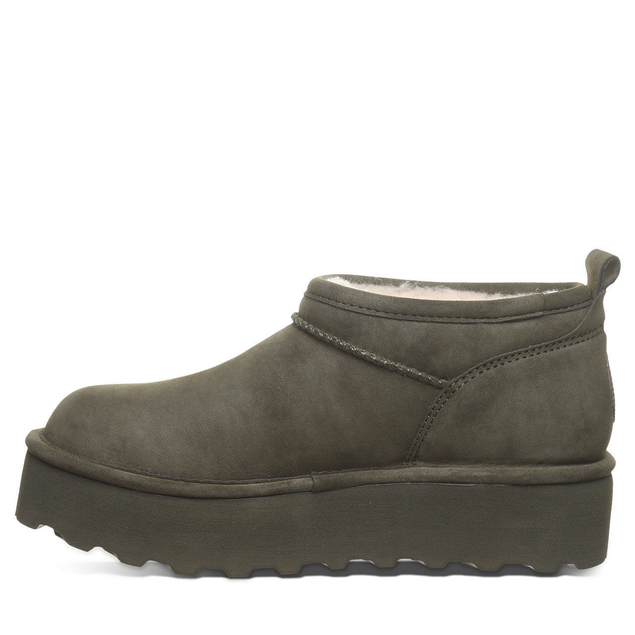 Bearpaw RETRO SUPER SHORTY VEGAN Women's Boots - 3132W - Algae - side view