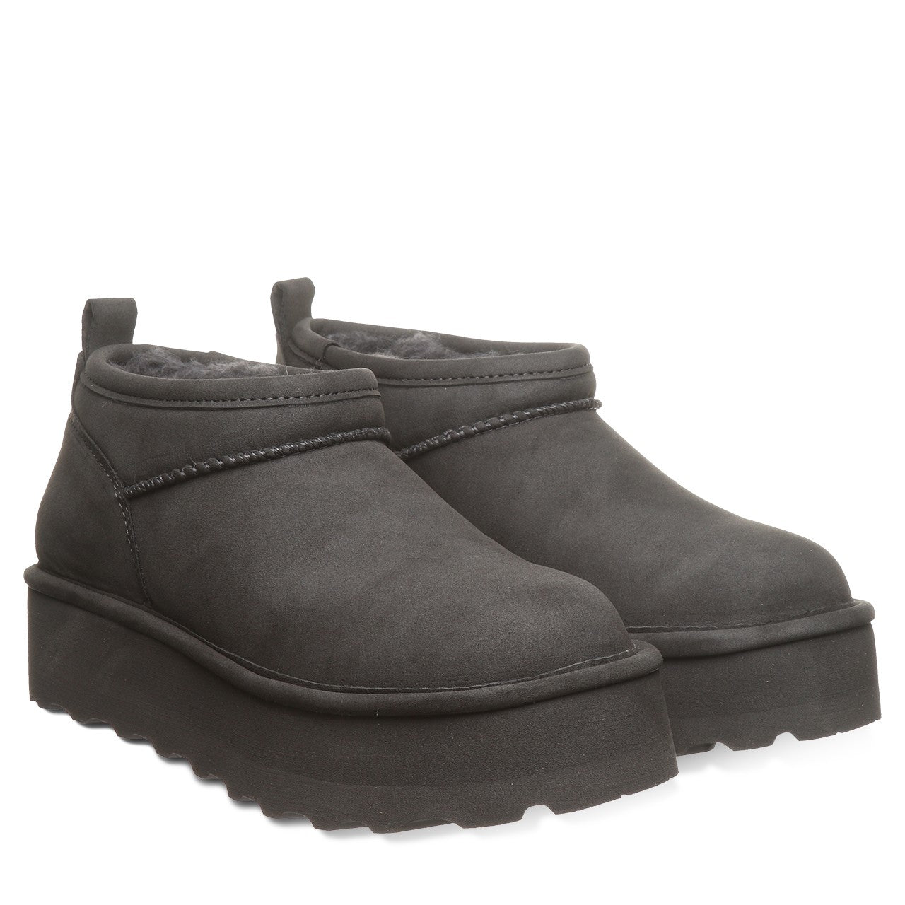 Bearpaw RETRO SUPER SHORTY VEGAN Women's Boots - 3132W - Carbon - pair view