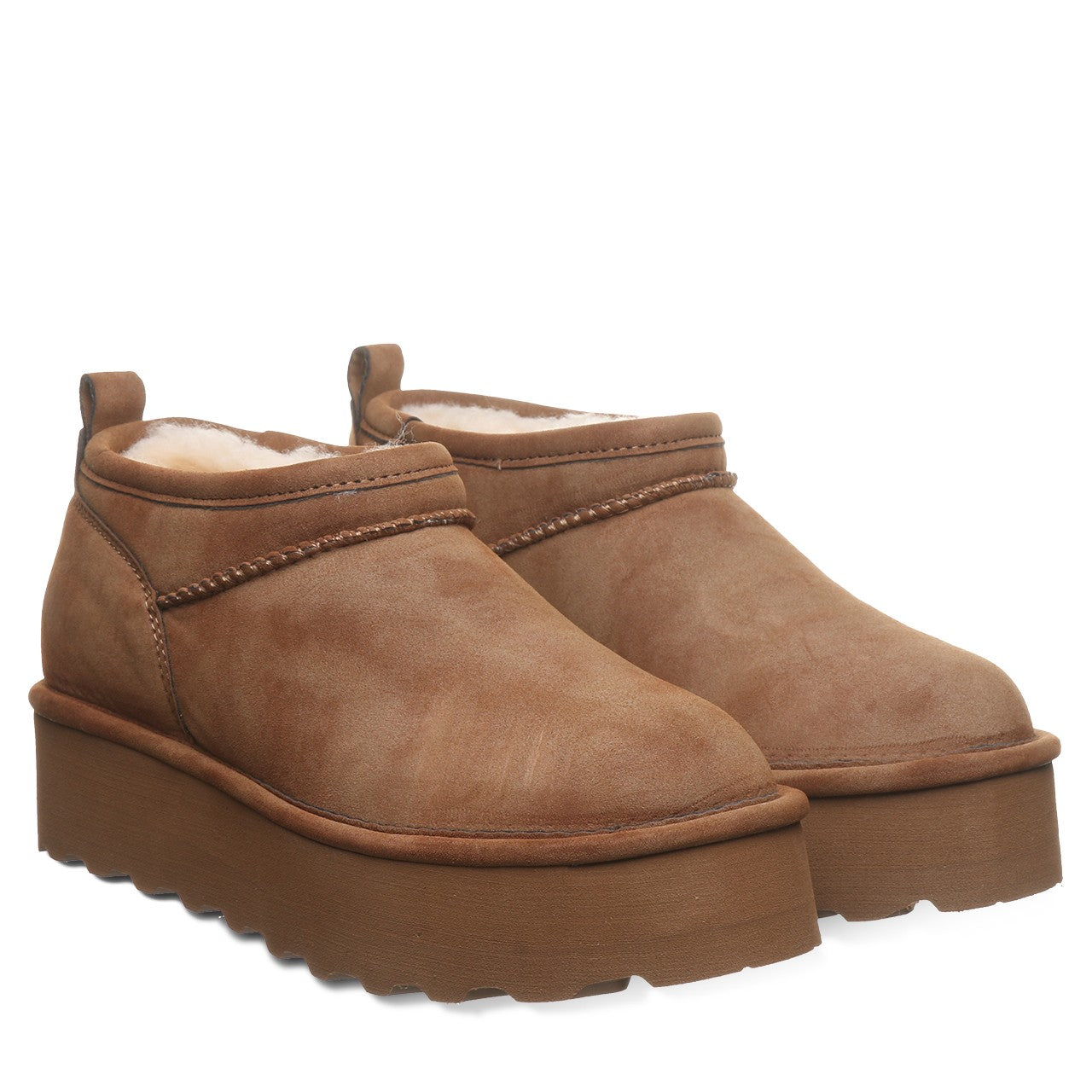 Bearpaw RETRO SUPER SHORTY VEGAN Women's Boots - 3132W - Gingersnap - pair view