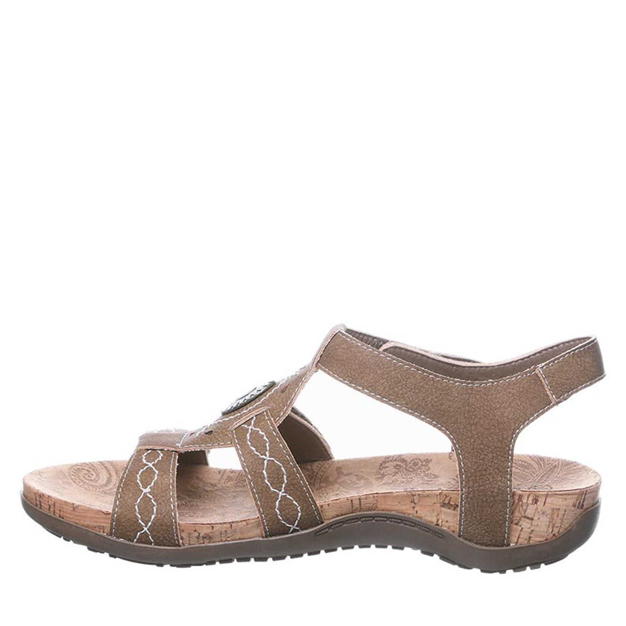 Bearpaw RIDLEY II Women's Sandals - 2667W - Brown - side view