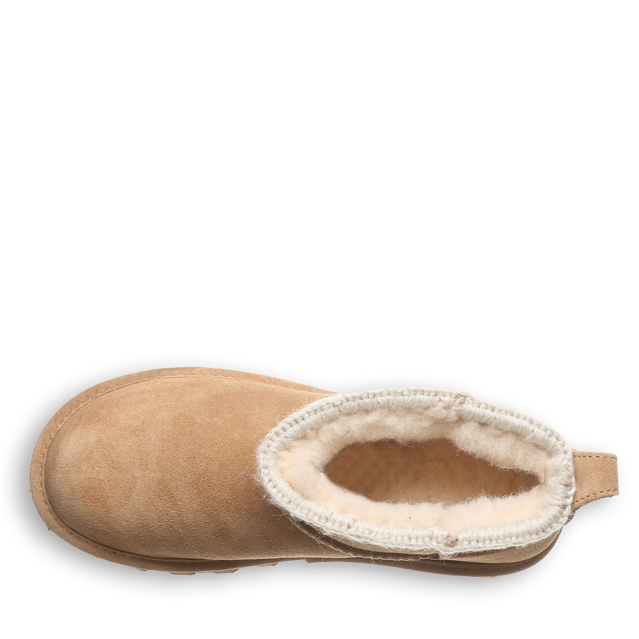 Bearpaw SHORTY CROCHET Women's Boots - 3113W - Iced Coffee - top view