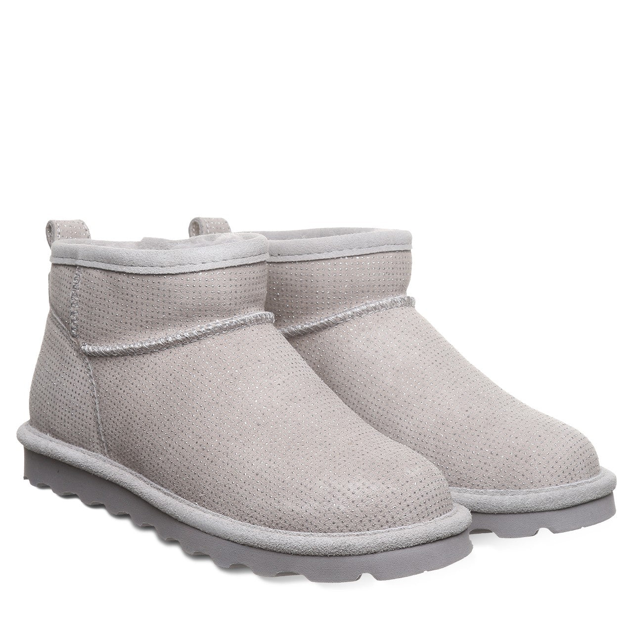 Bearpaw SHORTY EXOTIC Women's Boots - 2861W - Gray Fog - pair view