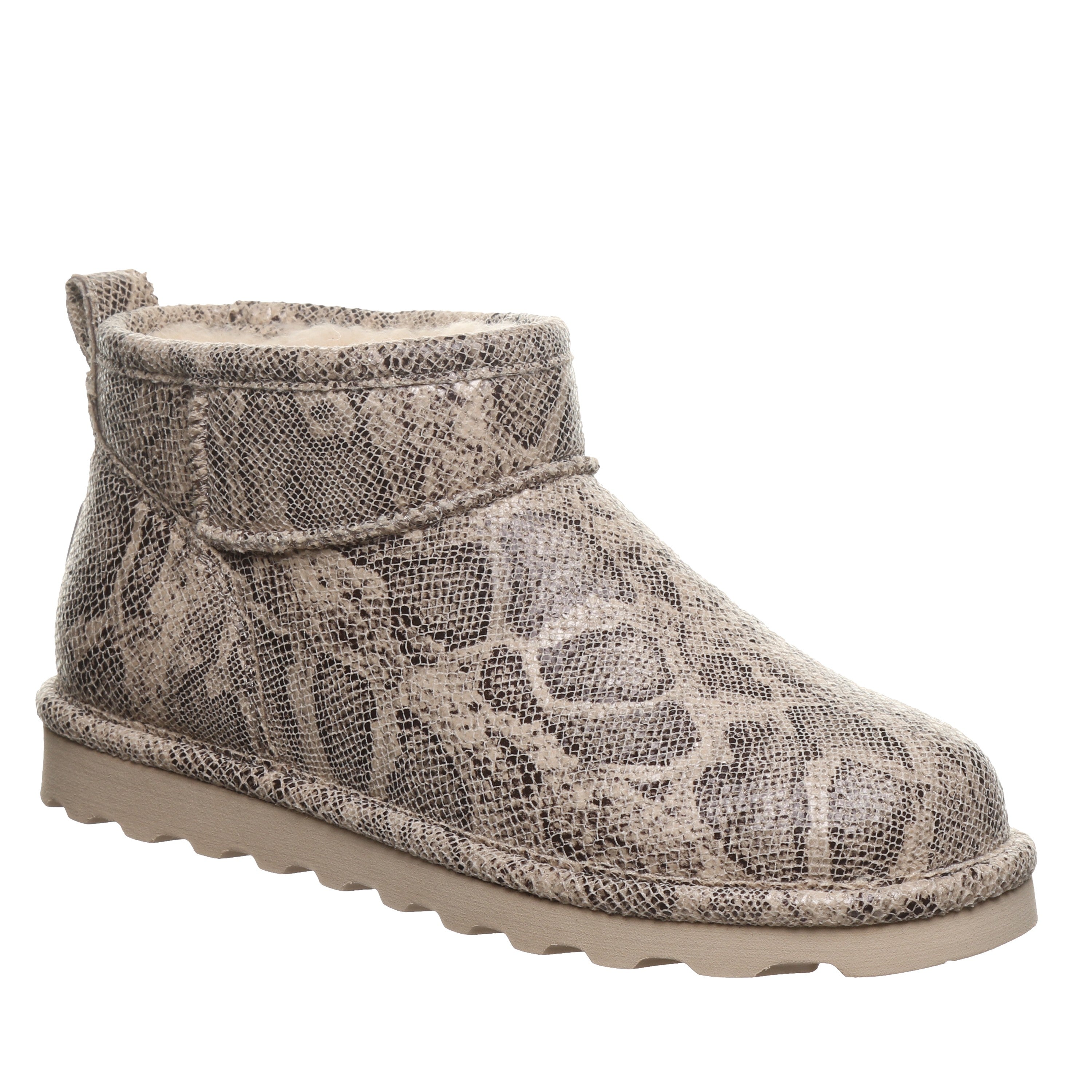 Bearpaw Shorty Exotic Women's Ankle Boots - 2861w in Oat Snake