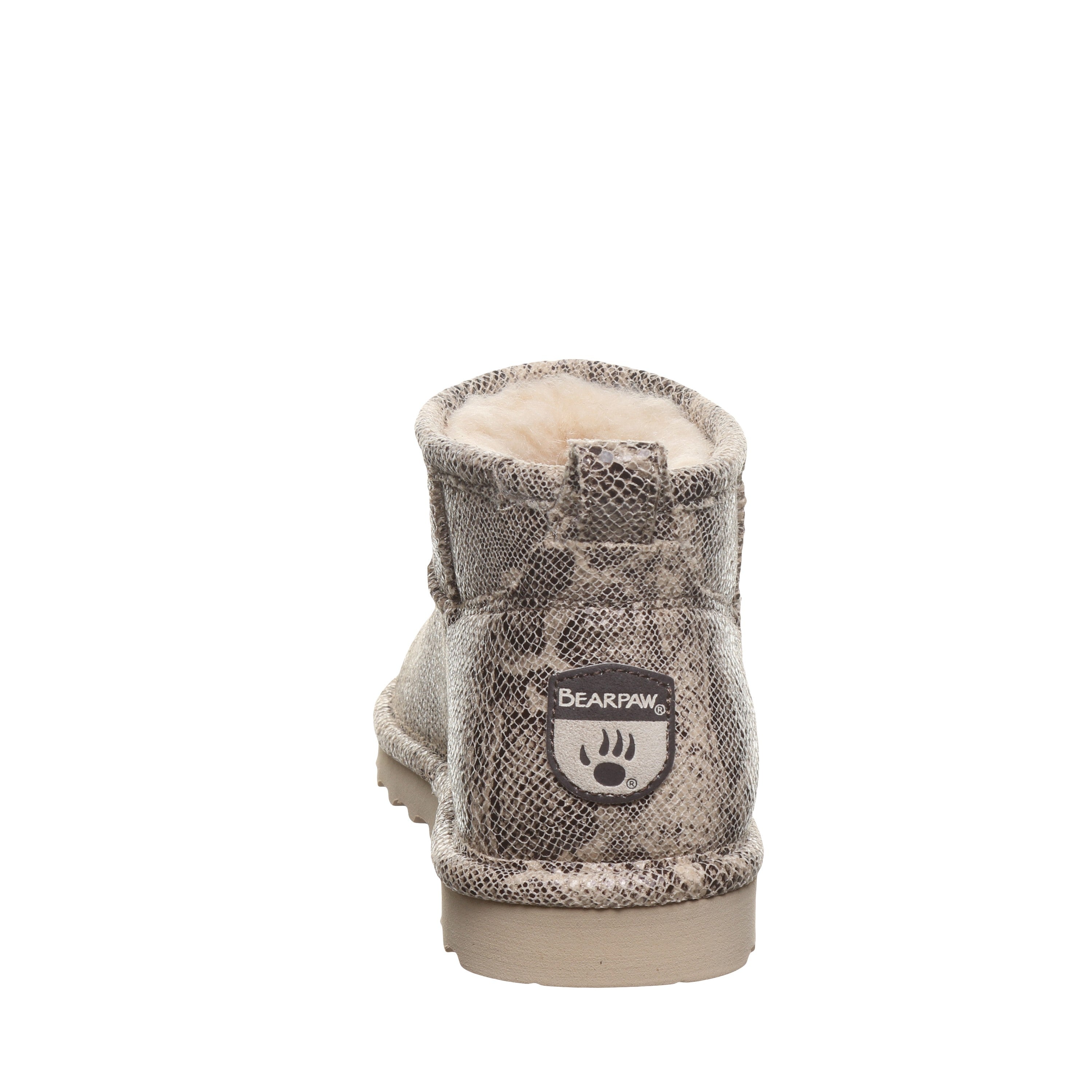 Bearpaw SHORTY EXOTIC Women's Boots - 2861W - Oat Snake - back view