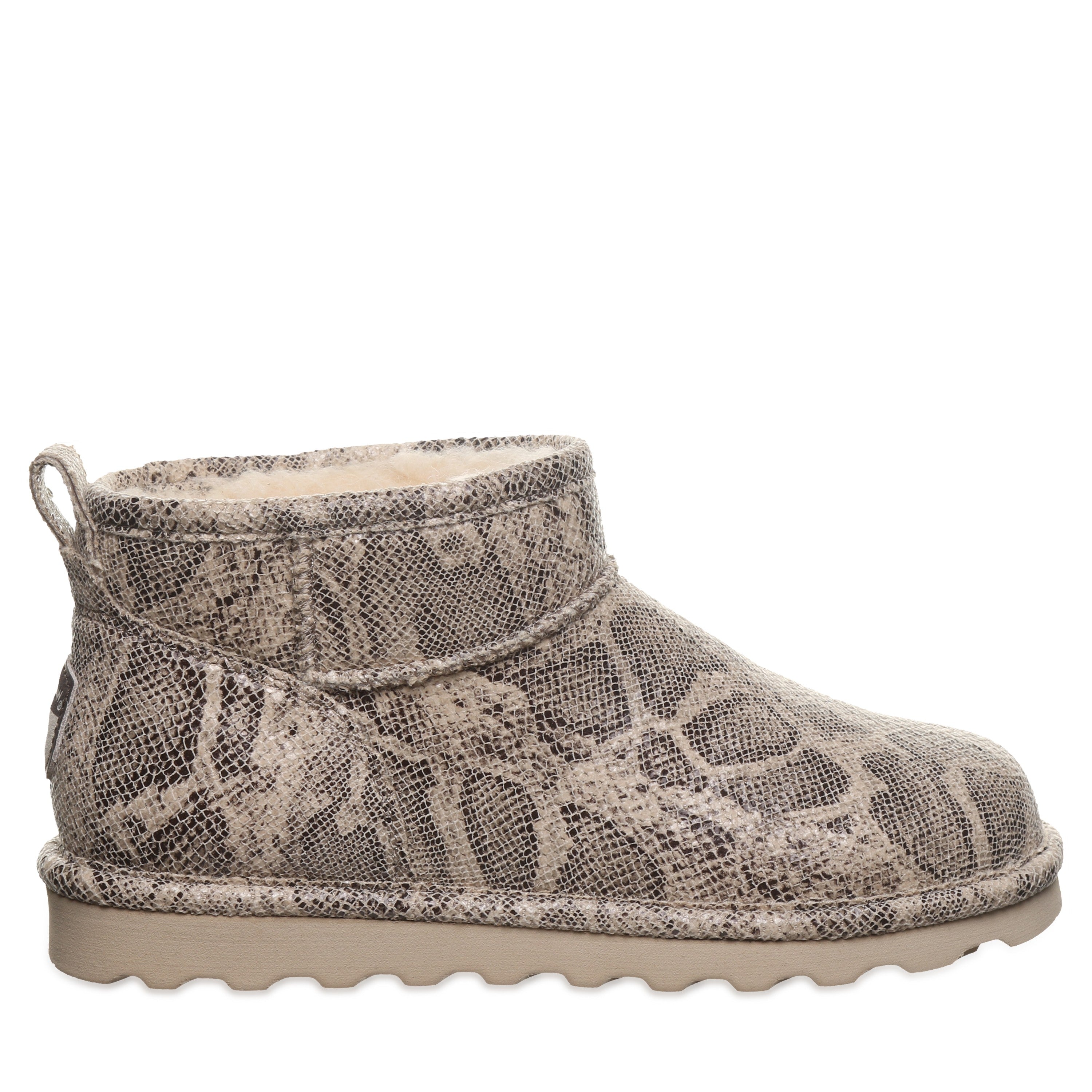 Bearpaw SHORTY EXOTIC Women's Boots - 2861W - Oat Snake - side view 2