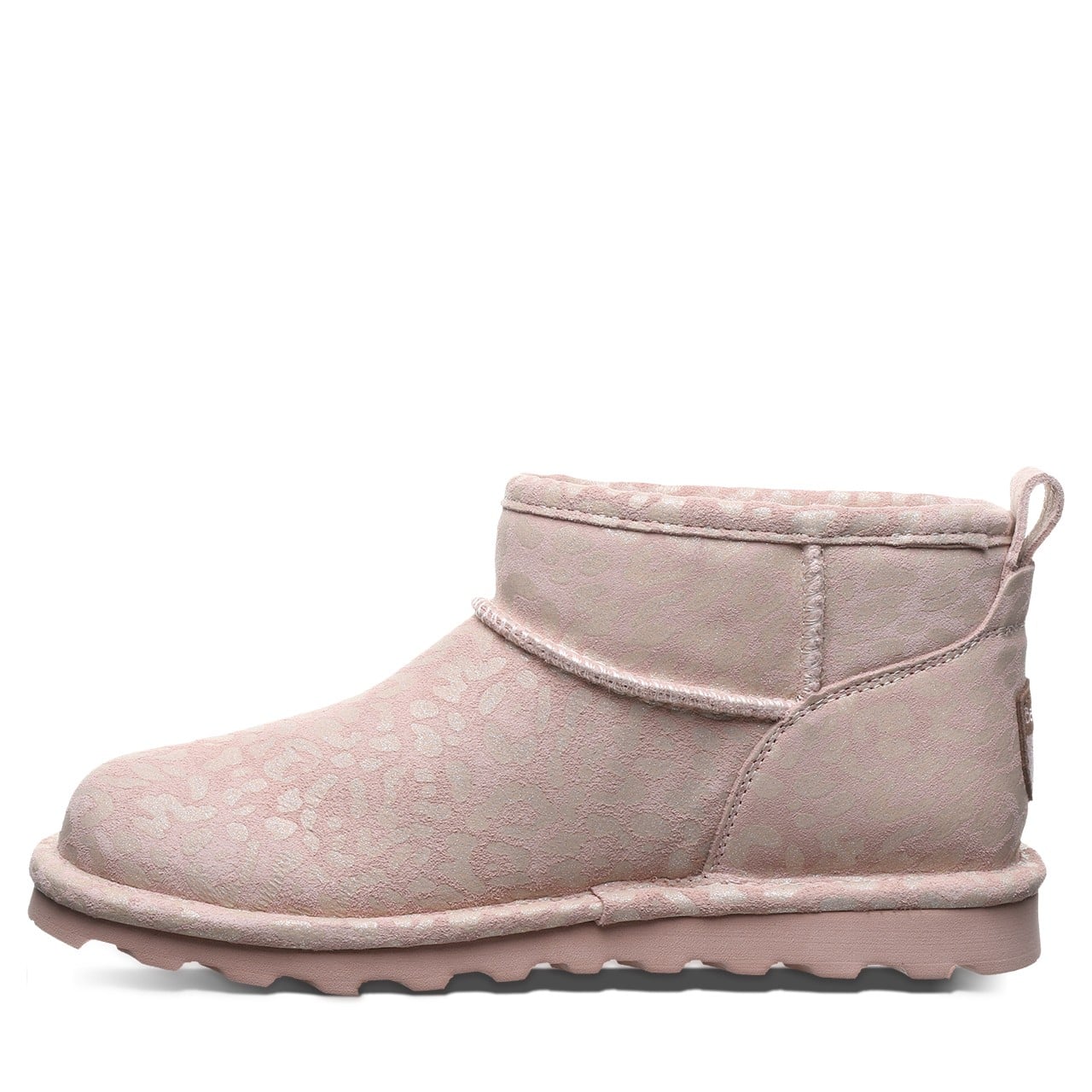 Bearpaw SHORTY EXOTIC Women's Boots - 2861W - Pink Leopard Glitter - side view