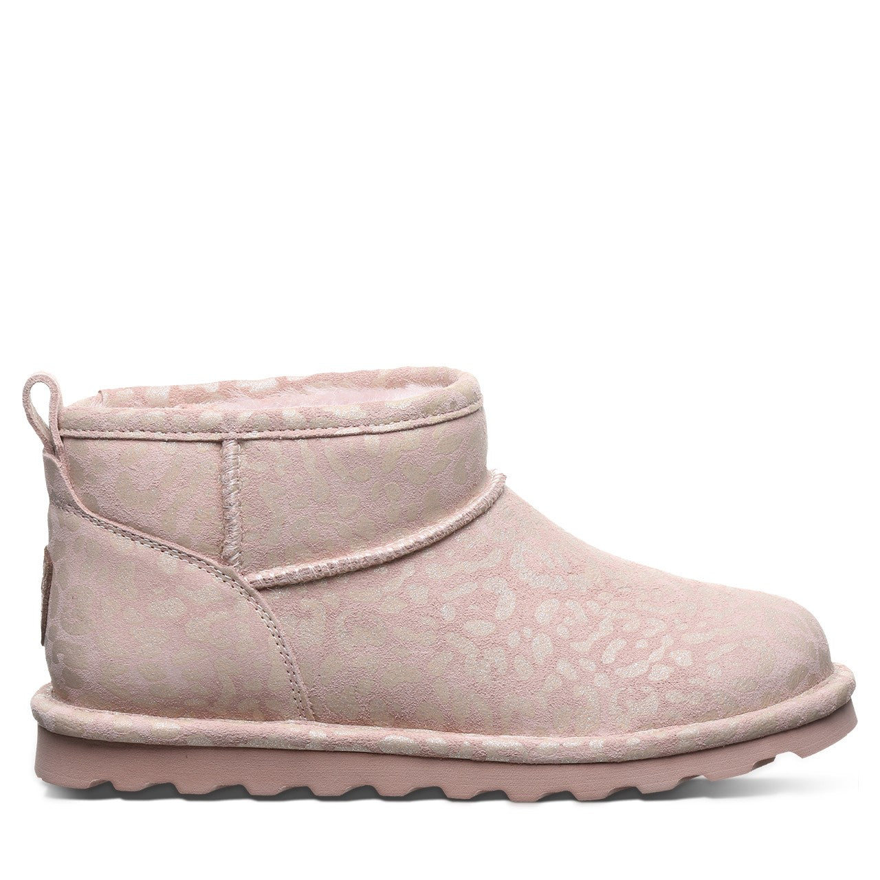 Bearpaw SHORTY EXOTIC Women's Boots - 2861W - Pink Leopard Glitter - side view 2