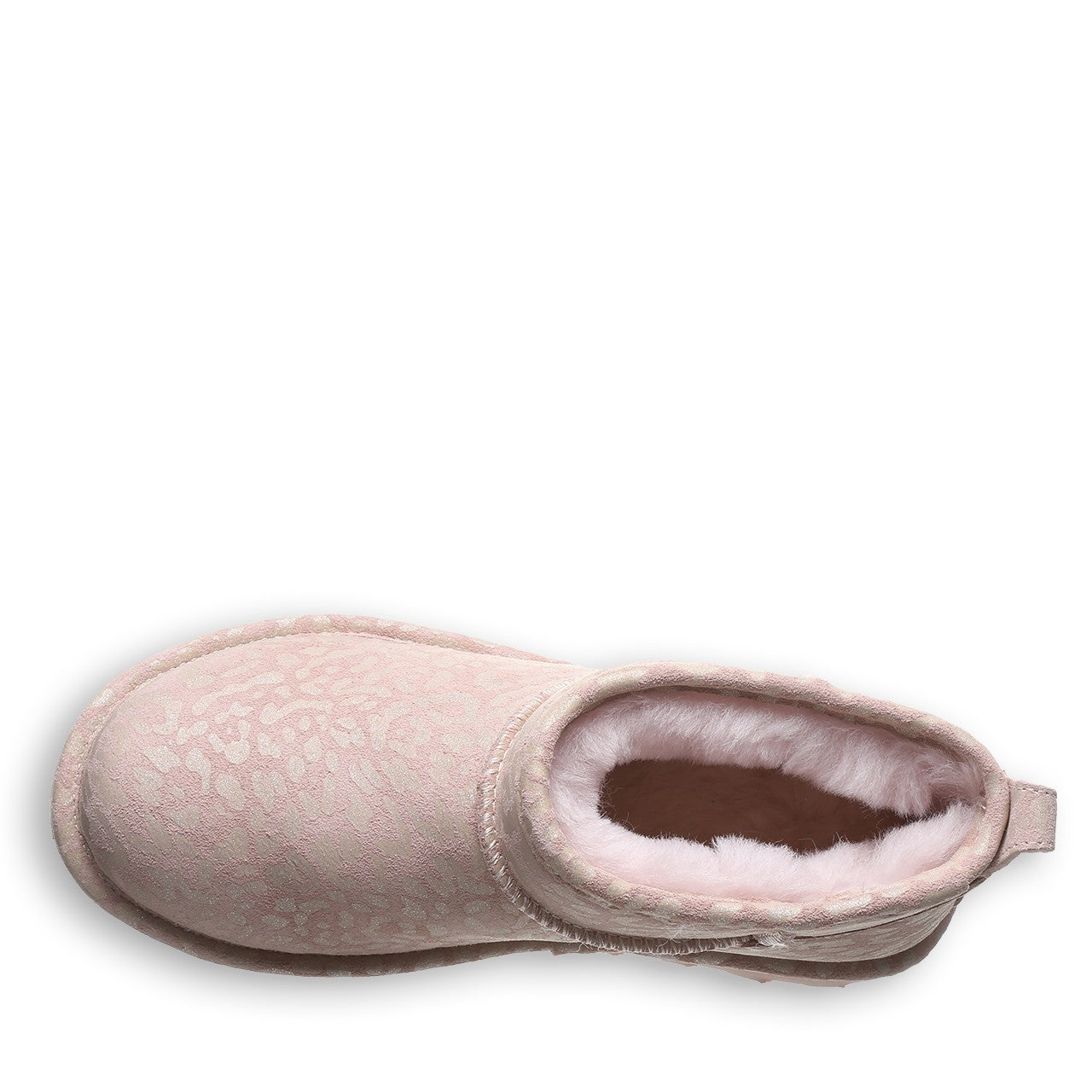 Bearpaw SHORTY EXOTIC Women's Boots - 2861W - Pink Leopard Glitter - top view