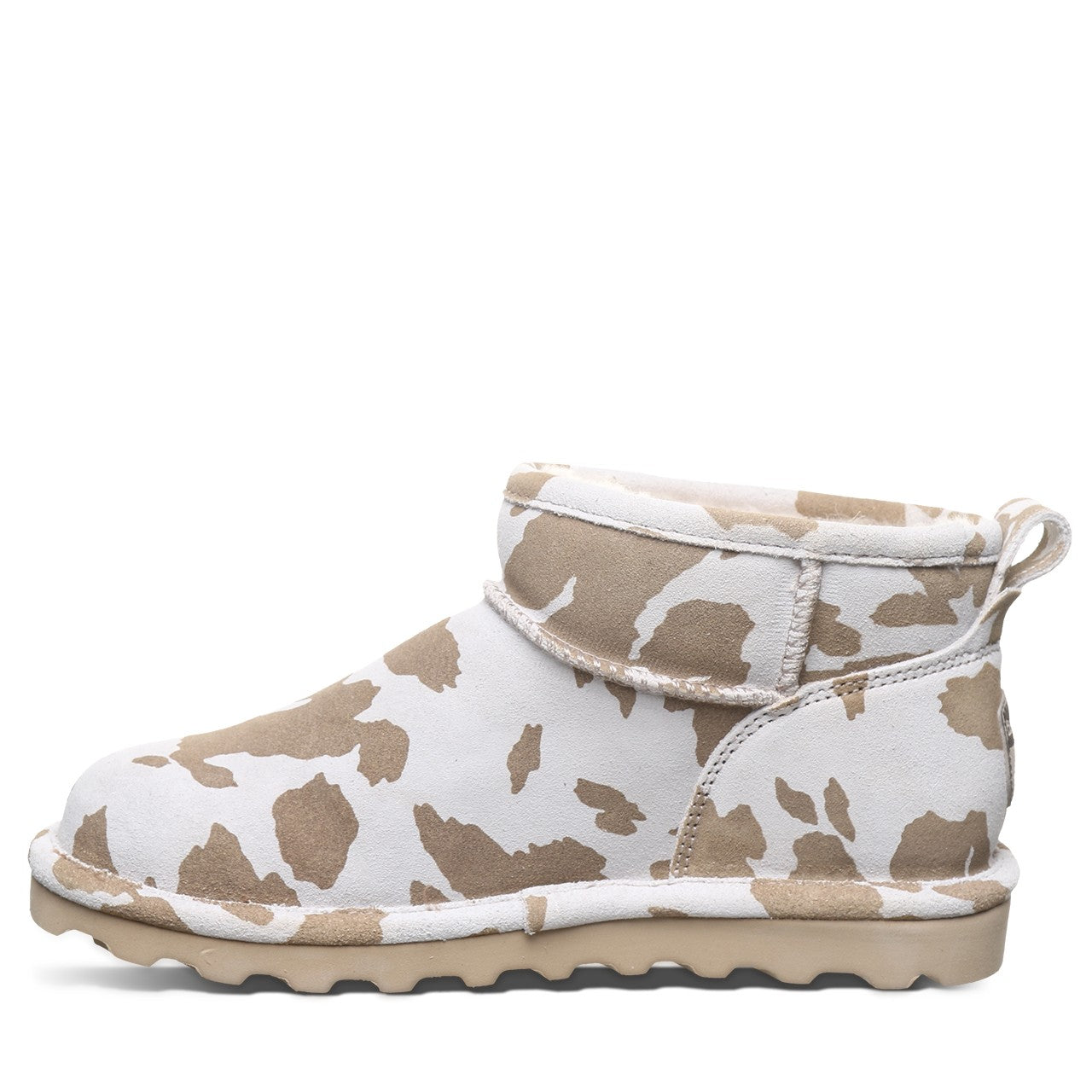 Bearpaw SHORTY EXOTIC Women's Boots - 2861W - Tan Cow Print - side view