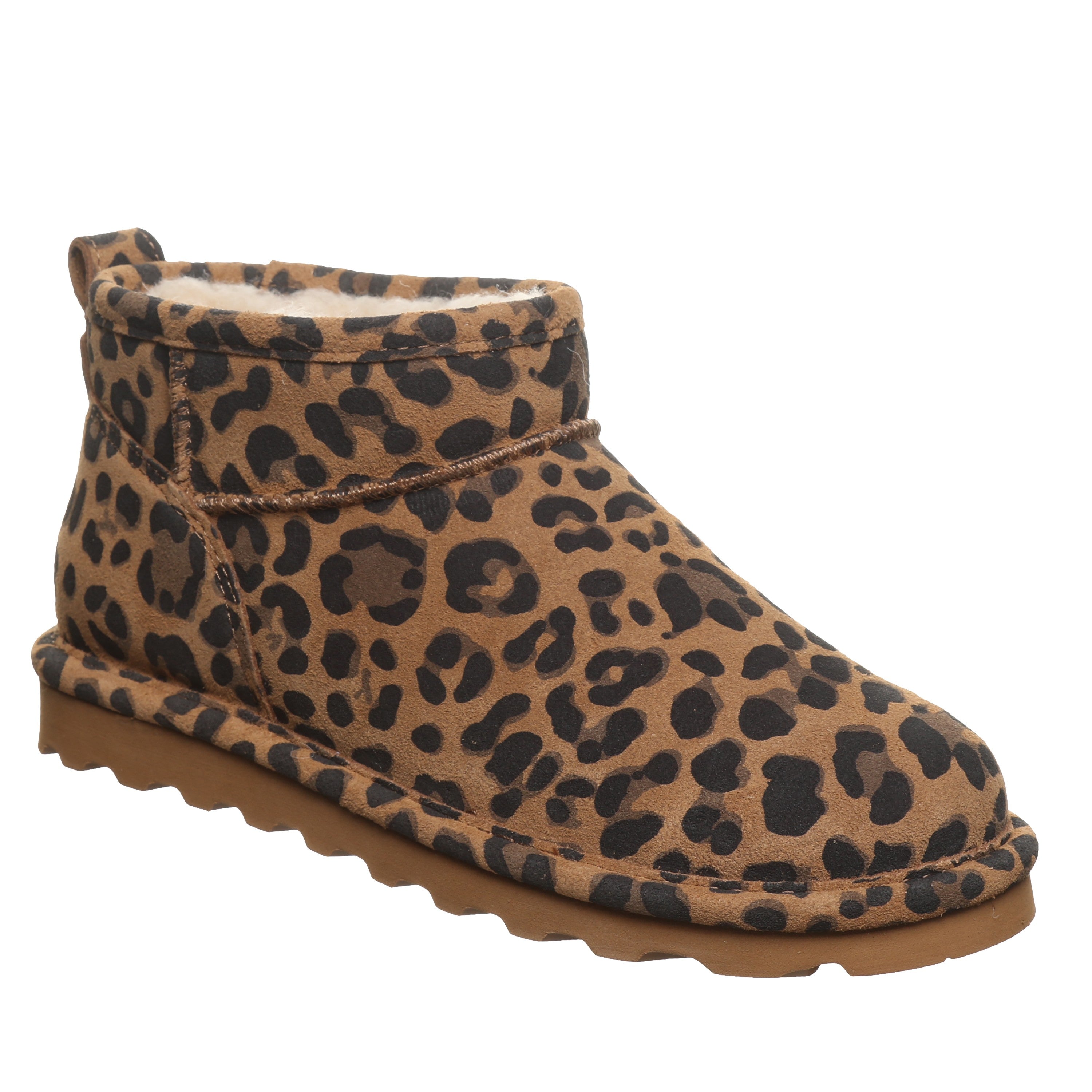 Bearpaw Shorty Exotic Women's Ankle Boots - 2861w in Tobacco Leopard