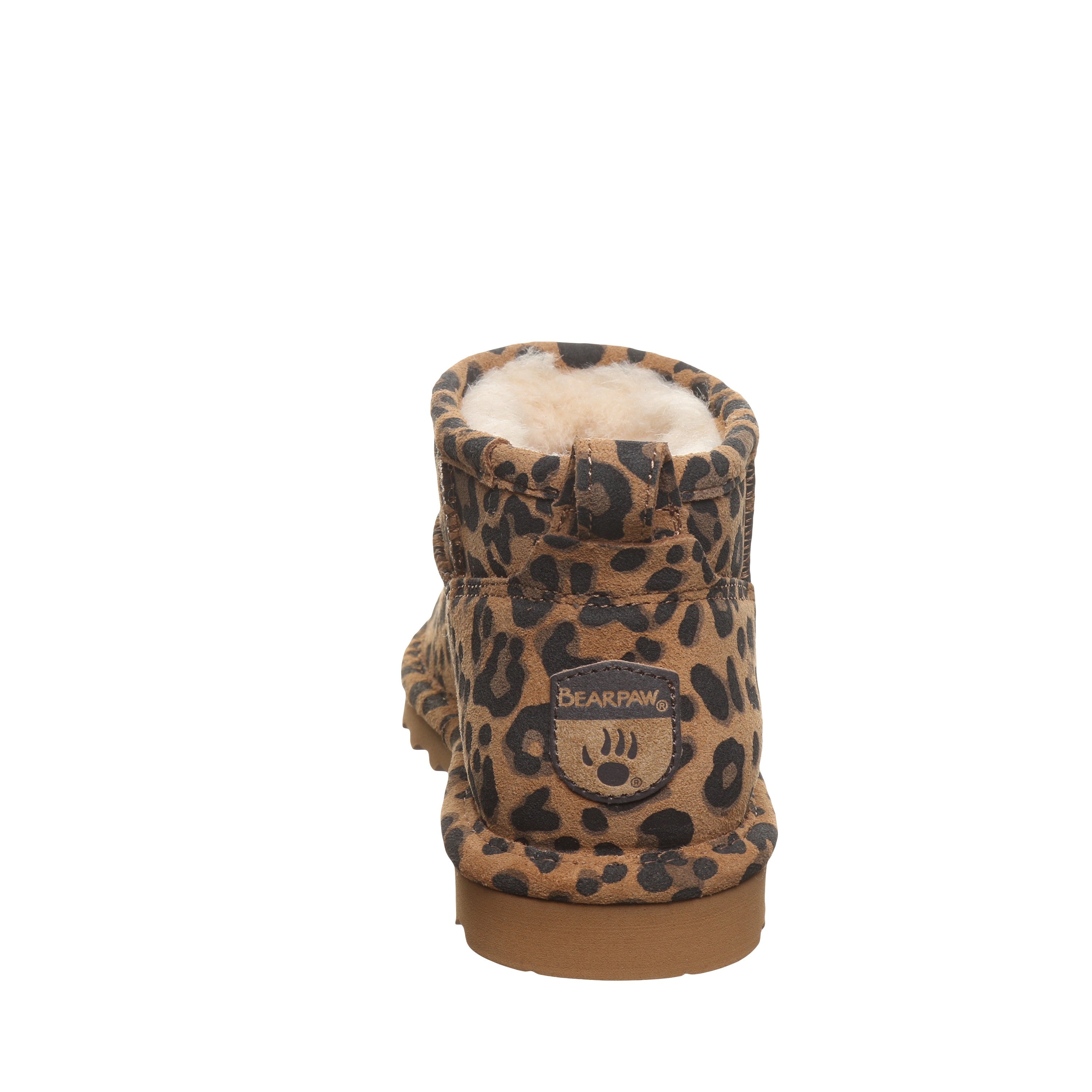 Bearpaw SHORTY EXOTIC Women's Boots - 2861W - Tobacco Leopard - back view