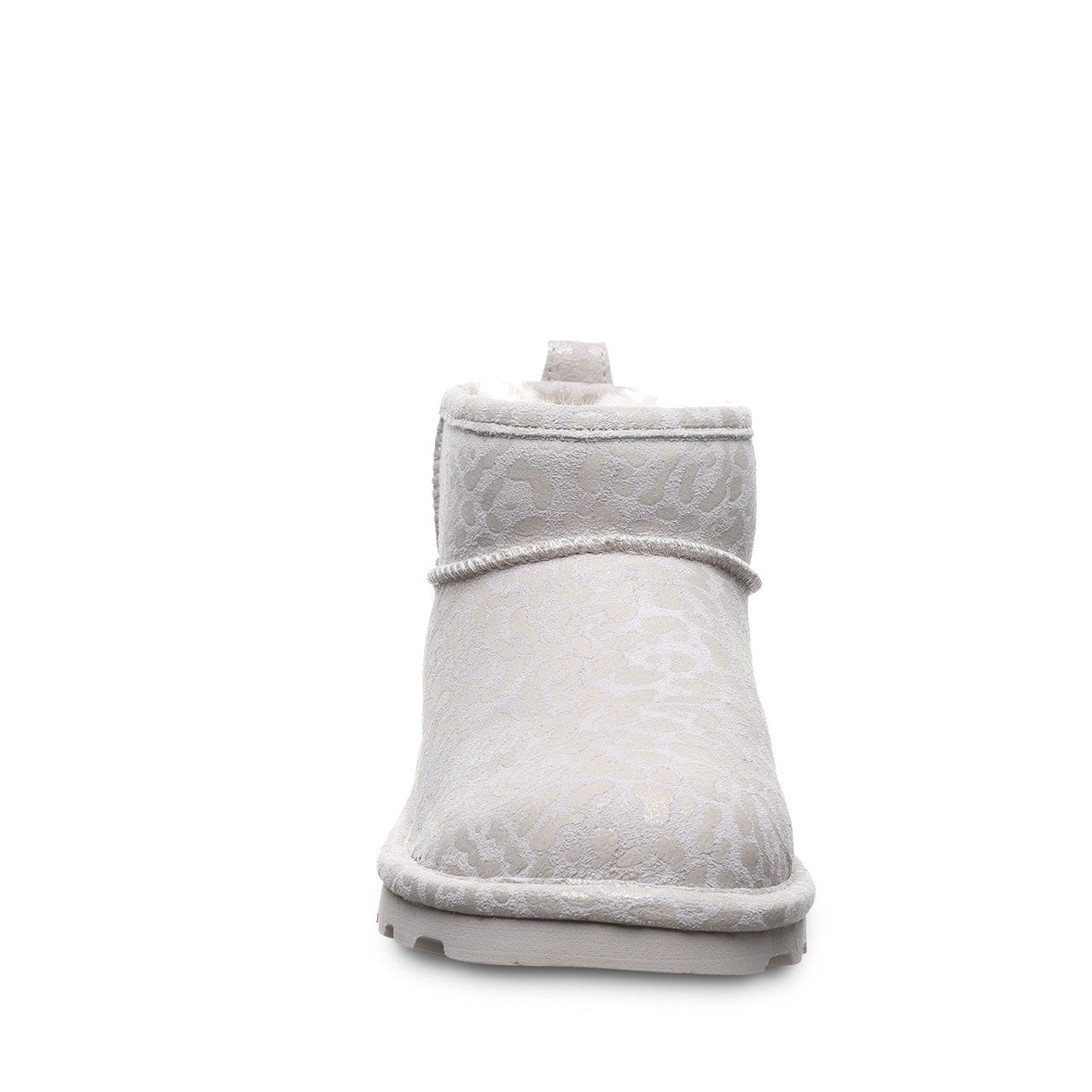 Bearpaw SHORTY EXOTIC Women's Boots - 2861W - Winter White Leopard Glitter - front view