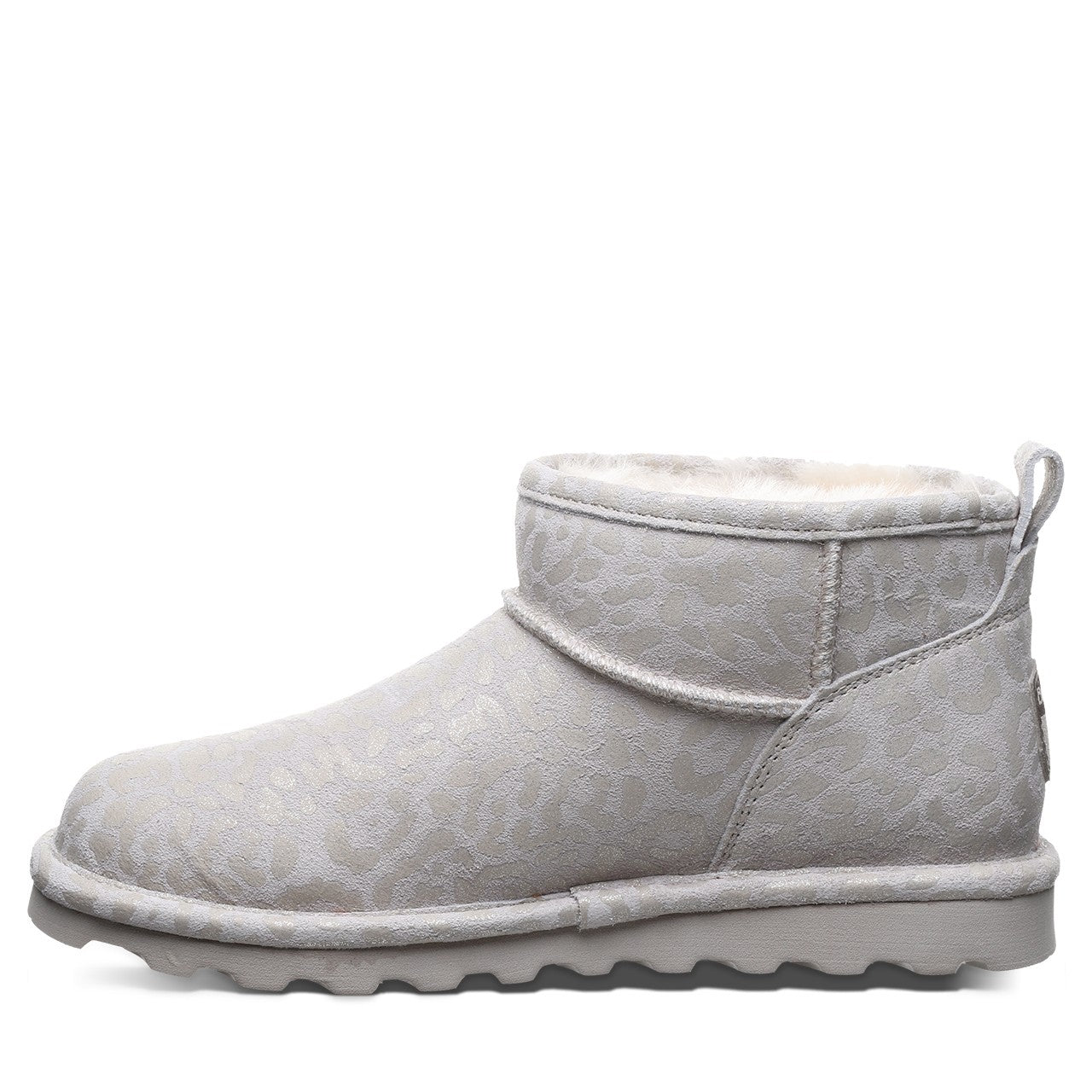 Bearpaw SHORTY EXOTIC Women's Boots - 2861W - Winter White Leopard Glitter - side view