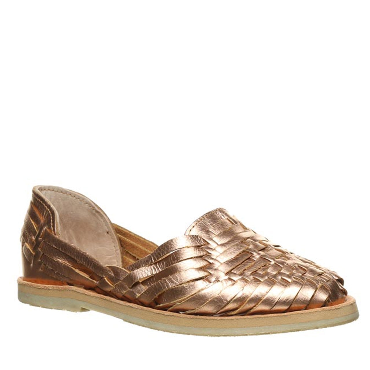 Bearpaw Silvia Women's Leather Sandals in Rose Gold