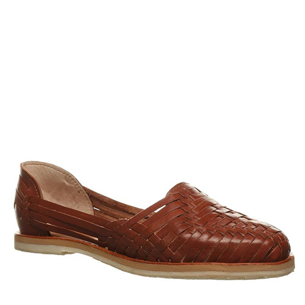 Bearpaw Silvia Women's Leather Sandals in Saddle