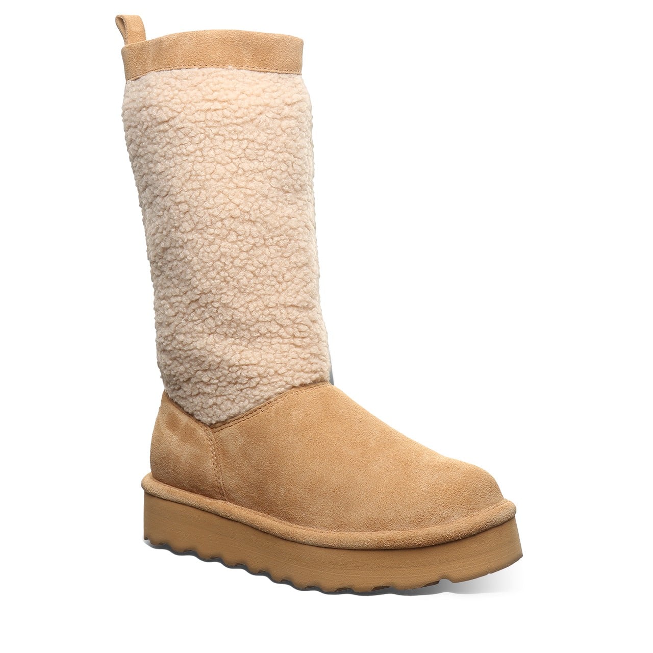 Bearpaw Snuggle Murphy Platform Lo Women's Cozy Platform Winter Boots - 3302w in Iced Coffee