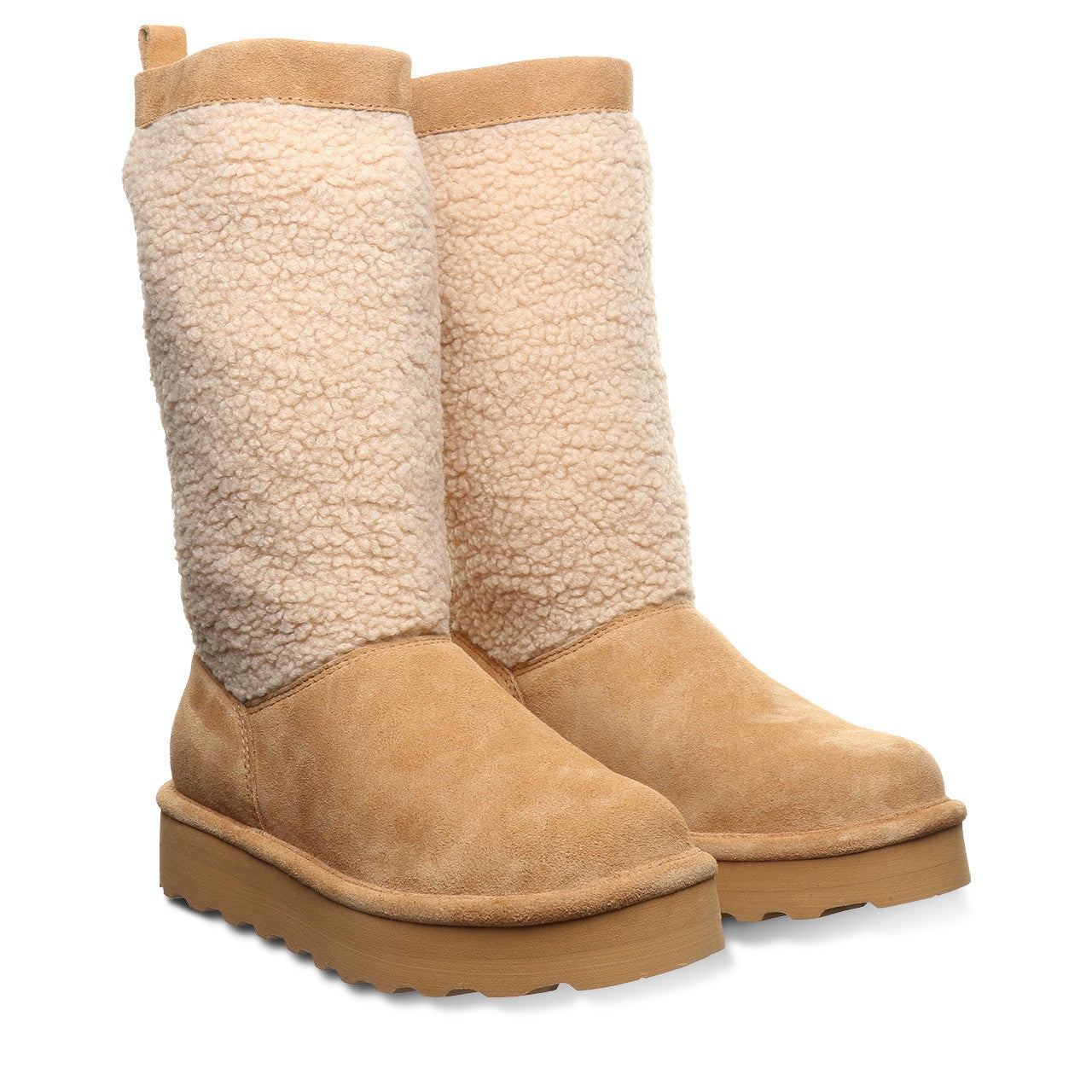 Bearpaw SNUGGLE MURPHY PLATFORM LO Women's Boots - 3302W - Iced Coffee - pair view