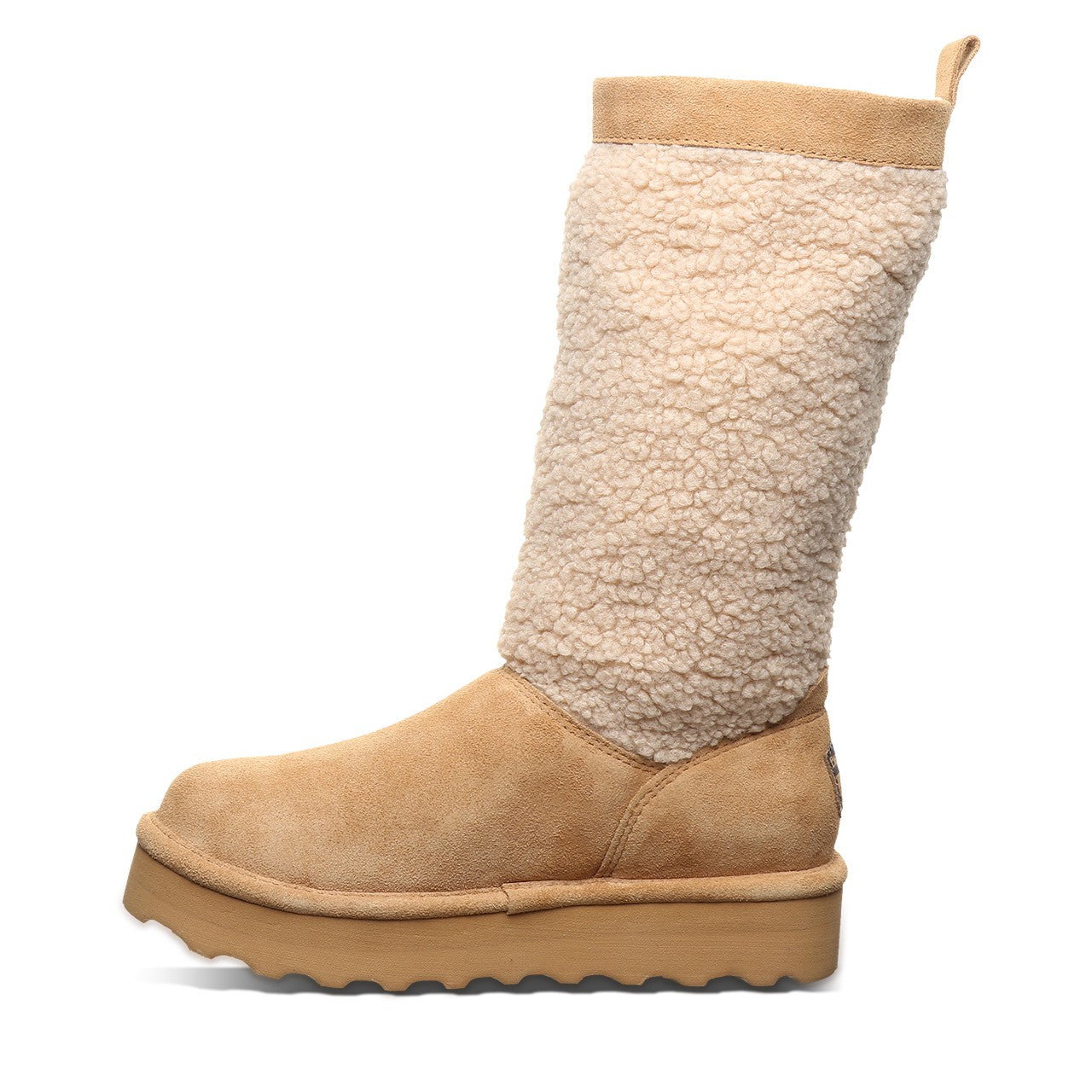Bearpaw SNUGGLE MURPHY PLATFORM LO Women's Boots - 3302W - Iced Coffee - side view