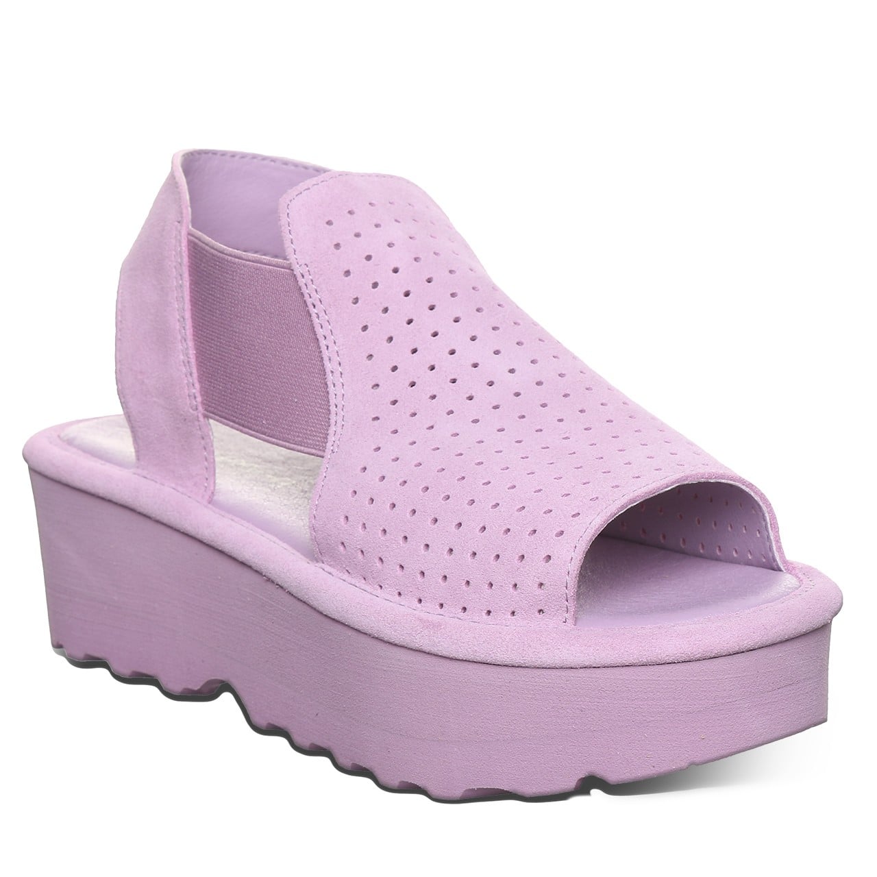 Bearpaw Tatiana Womens Comfort Flatform Sandals With Cushioned Support - 3537w in Lavender Mist