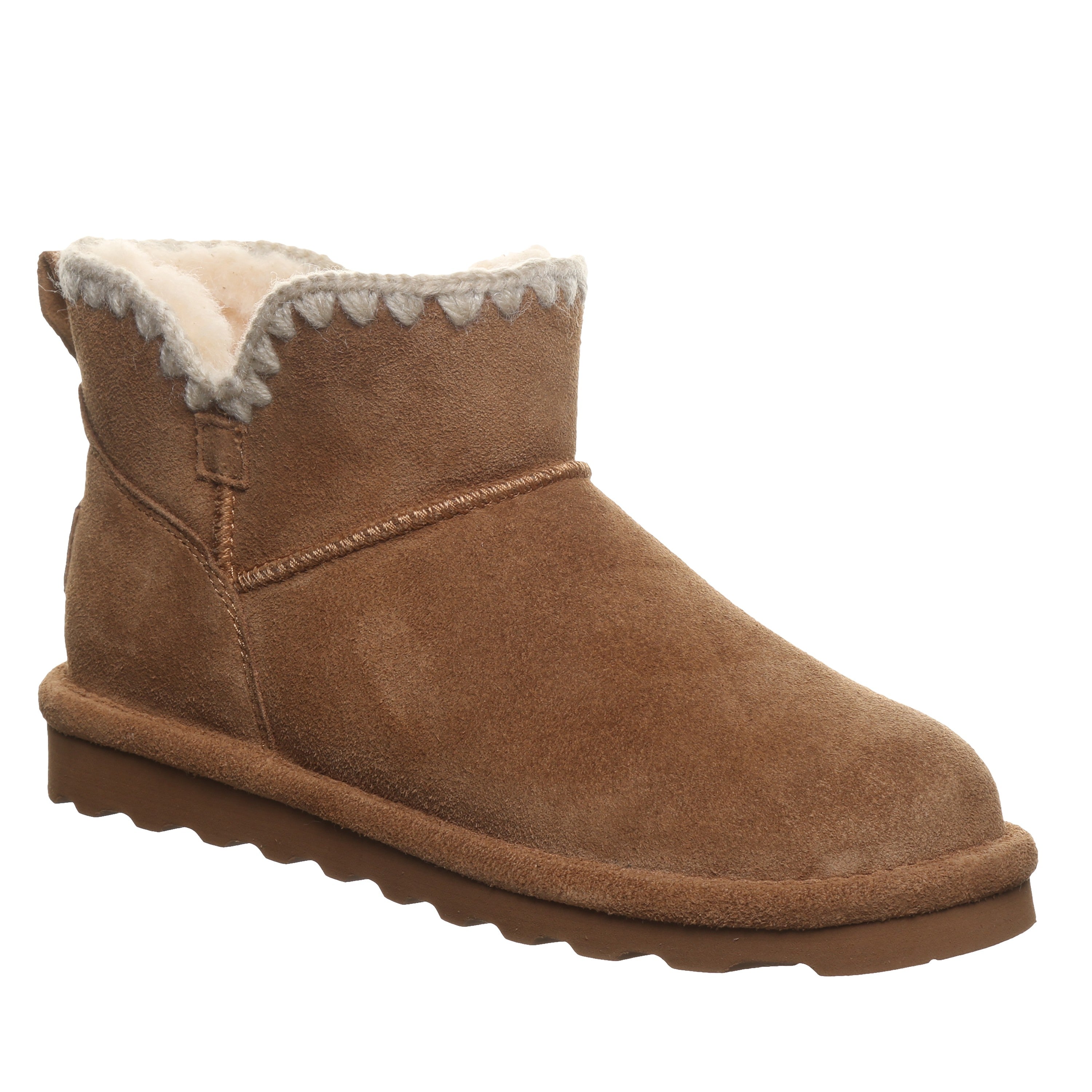 Bearpaw Yvonne Women's Boots - 3311w Cozy Suede Winter Booties in Hickory