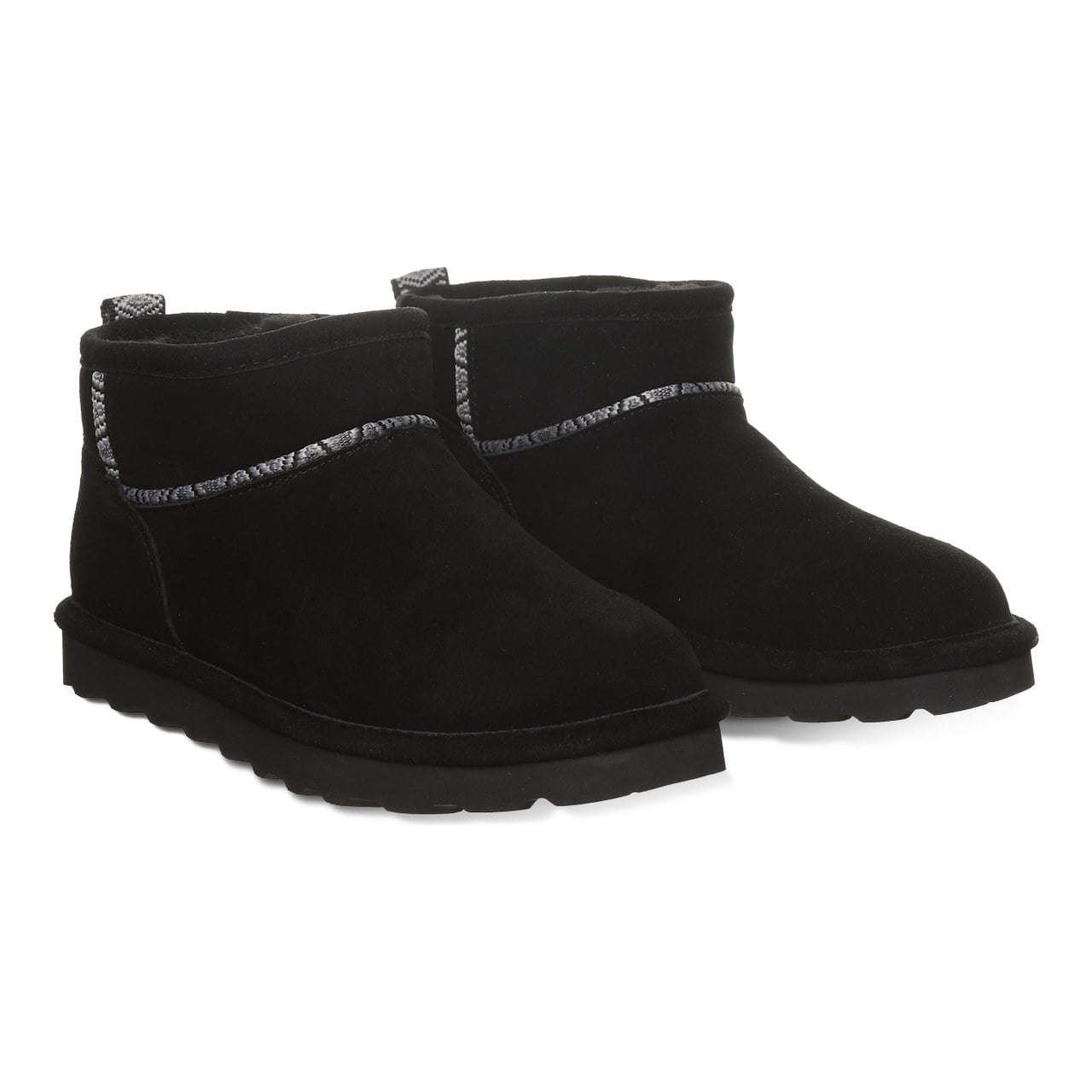 Bearpaw Akira Women's Pull-On Ankle Boots - Black - pair view