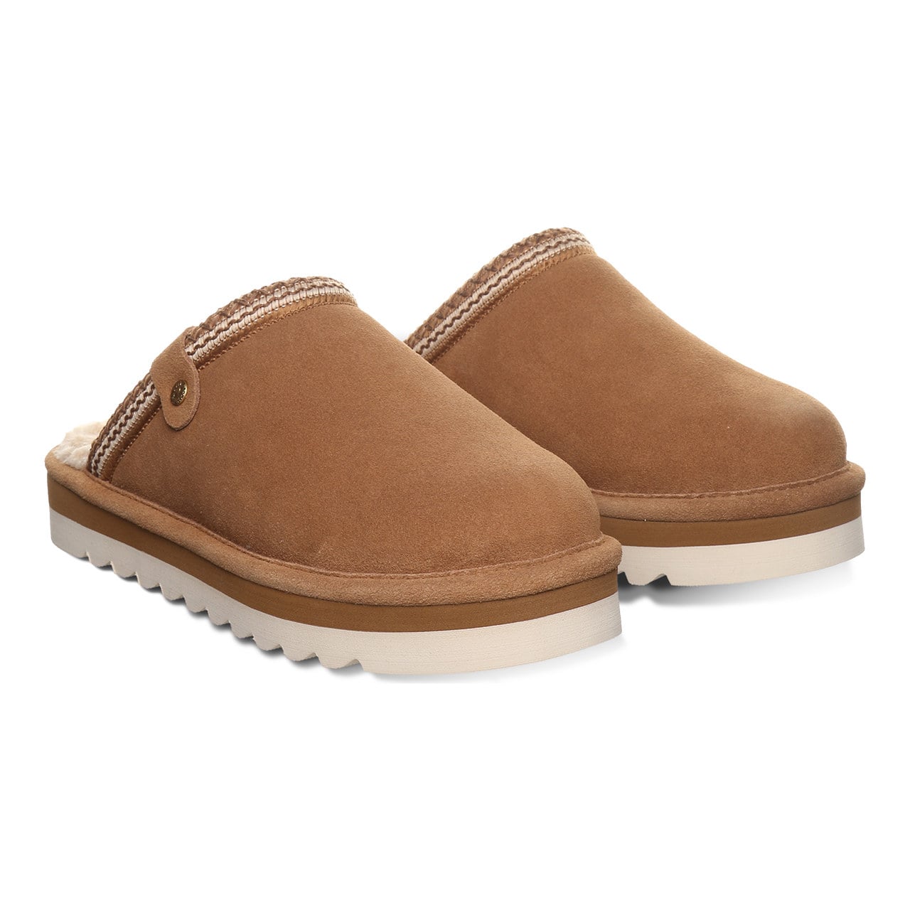 Bearpaw Arden Women's Easy-On Slippers - Hickory - pair view