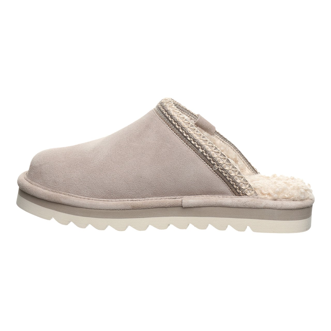 Bearpaw Arden Women's Easy-On Slippers - Stone - side view