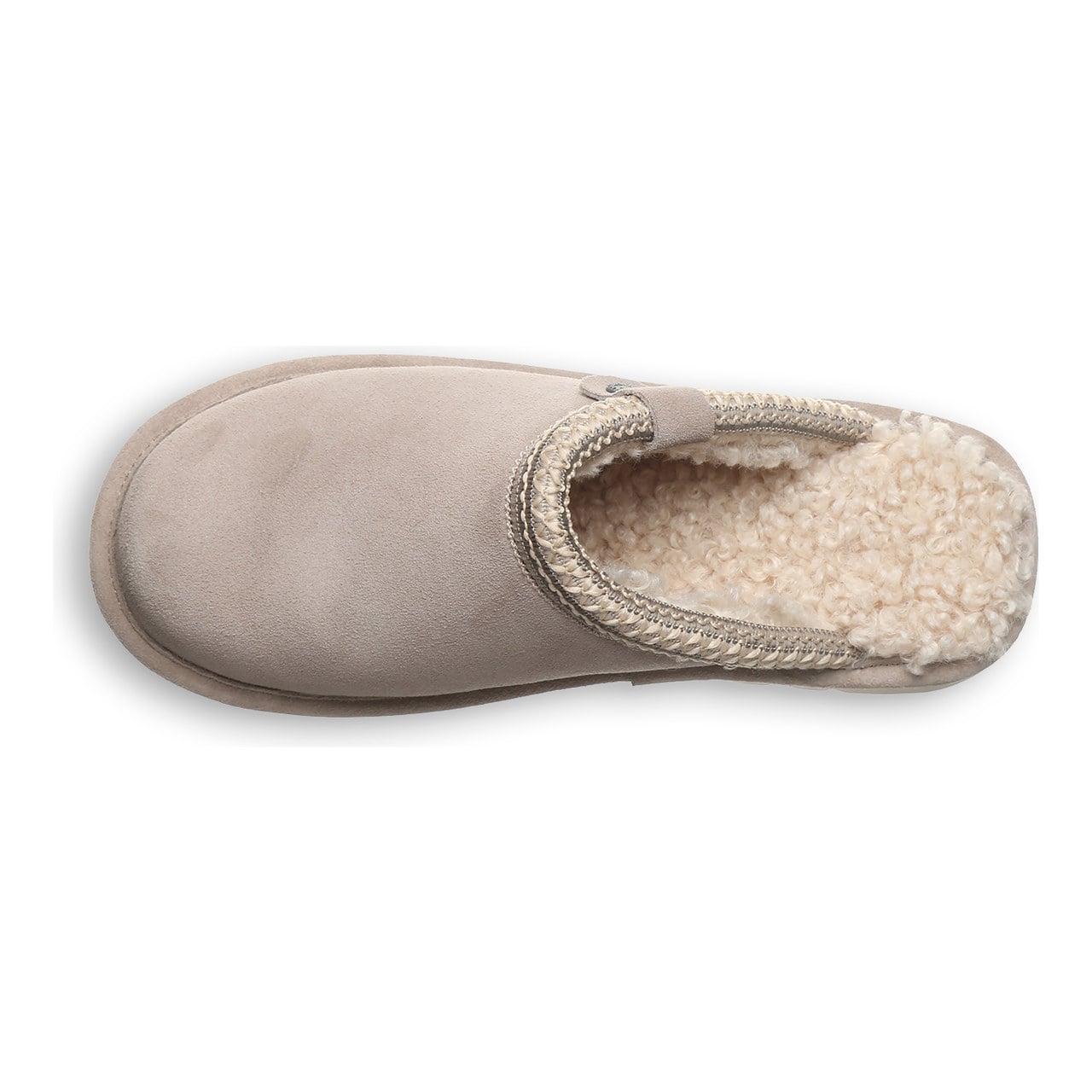 Bearpaw Arden Women's Easy-On Slippers - Stone - top view