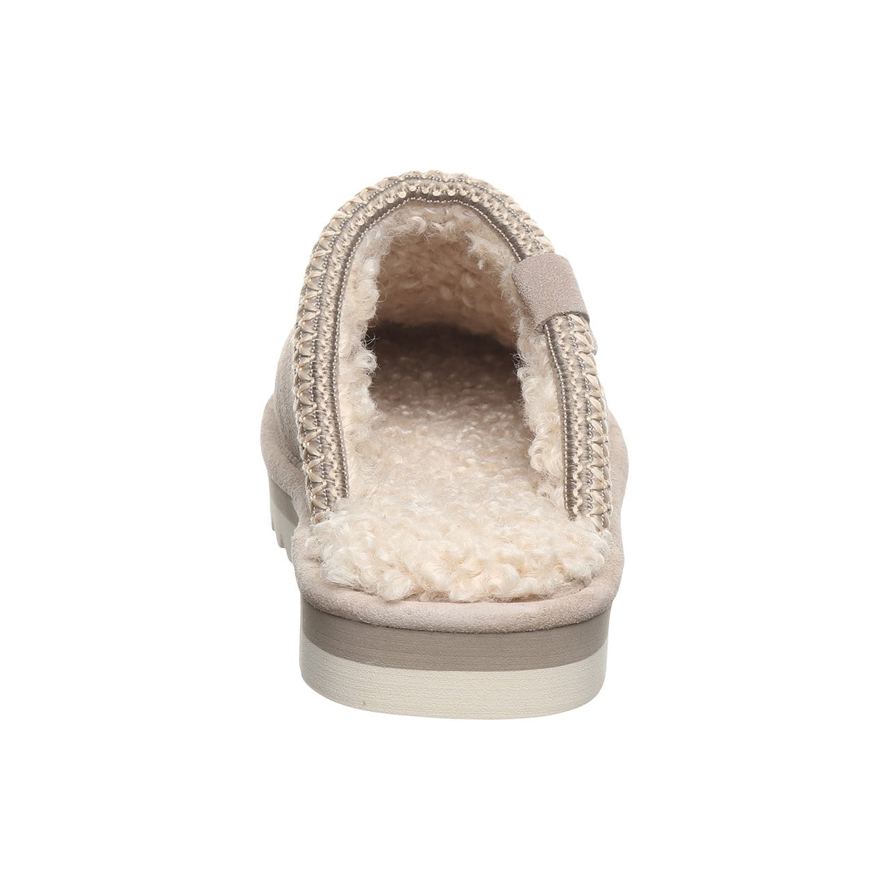 Bearpaw Arden Women's Easy-On Slippers - Stone - back view