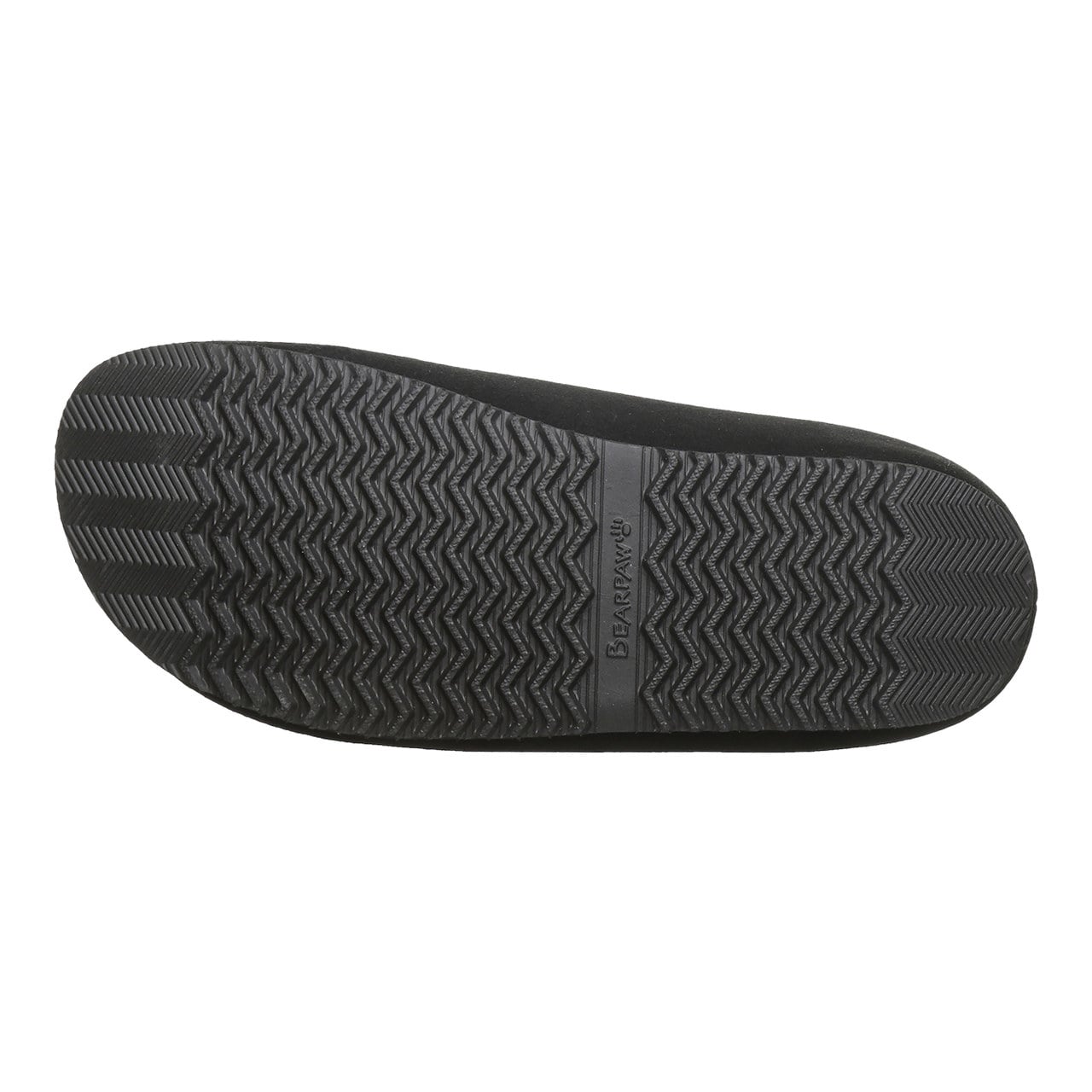 Bearpaw Atlas Men's Easy-On Slippers - Black - bottom view