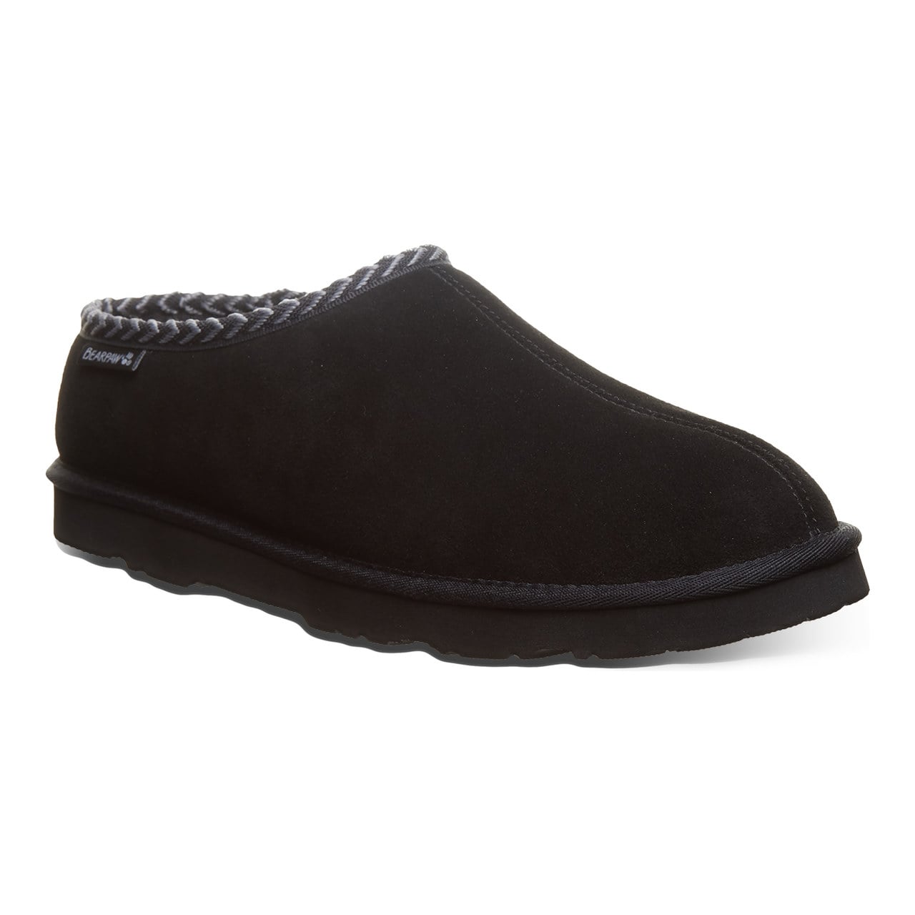 Beau Men's Slippers By Bearpaw - 3048m - BLACK - angle main