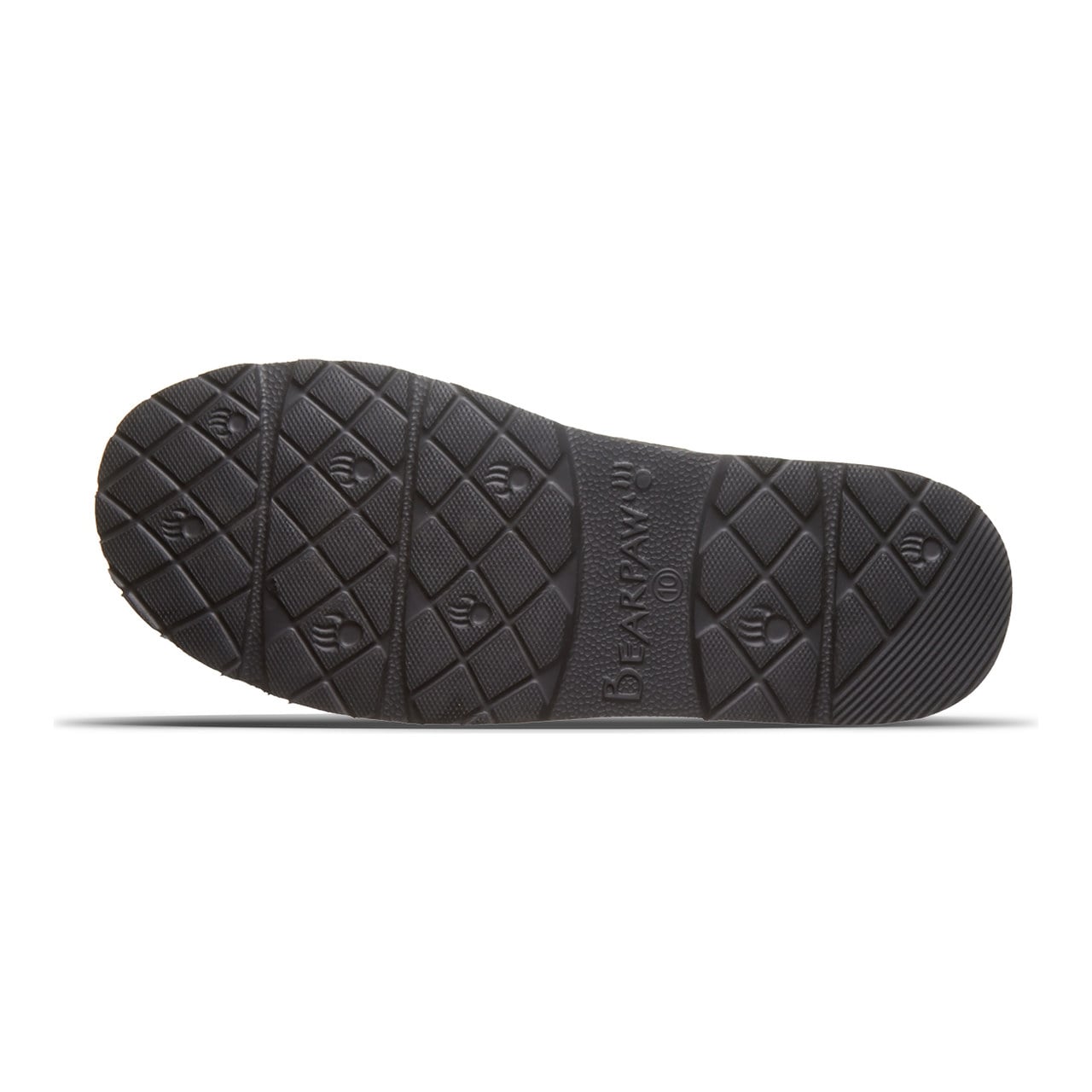 Beau Men's Slippers By Bearpaw - 3048m - BLACK - bottom view