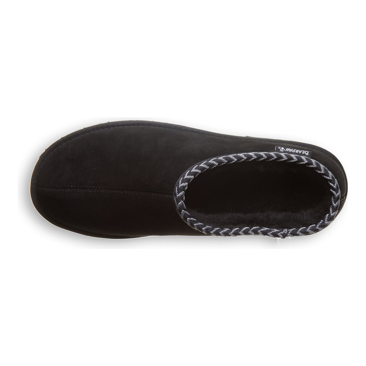 Beau Men's Slippers By Bearpaw - 3048m - BLACK - top view