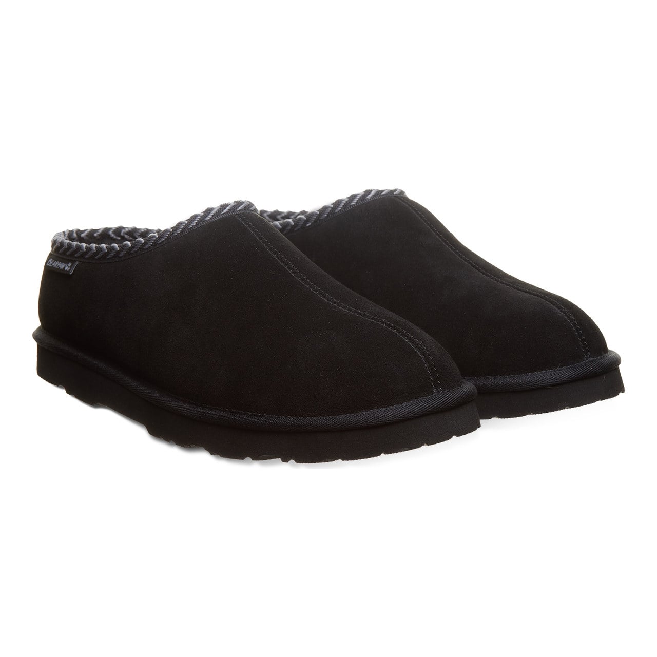 Beau Men's Slippers By Bearpaw - 3048m - BLACK - pair view