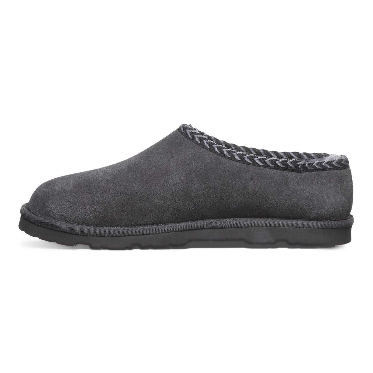 Beau Men's Slippers By Bearpaw - 3048m - Graphite - side view