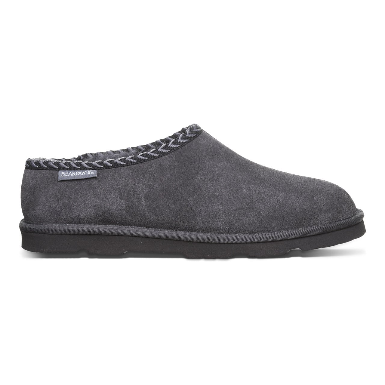 Beau Men's Slippers By Bearpaw - 3048m - Graphite - side view 2