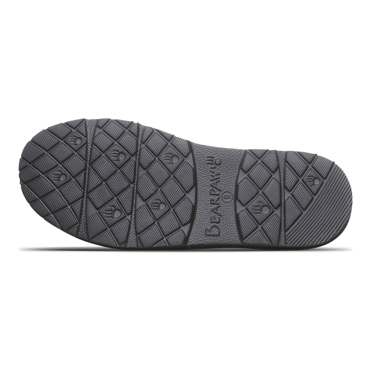 Beau Men's Slippers By Bearpaw - 3048m - Graphite - bottom view
