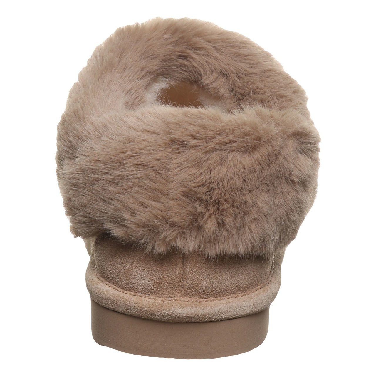 Bearpaw Bella Women's Slippers - 3334w | Cozy Suede Comfort Slippers - BIRCH - back view