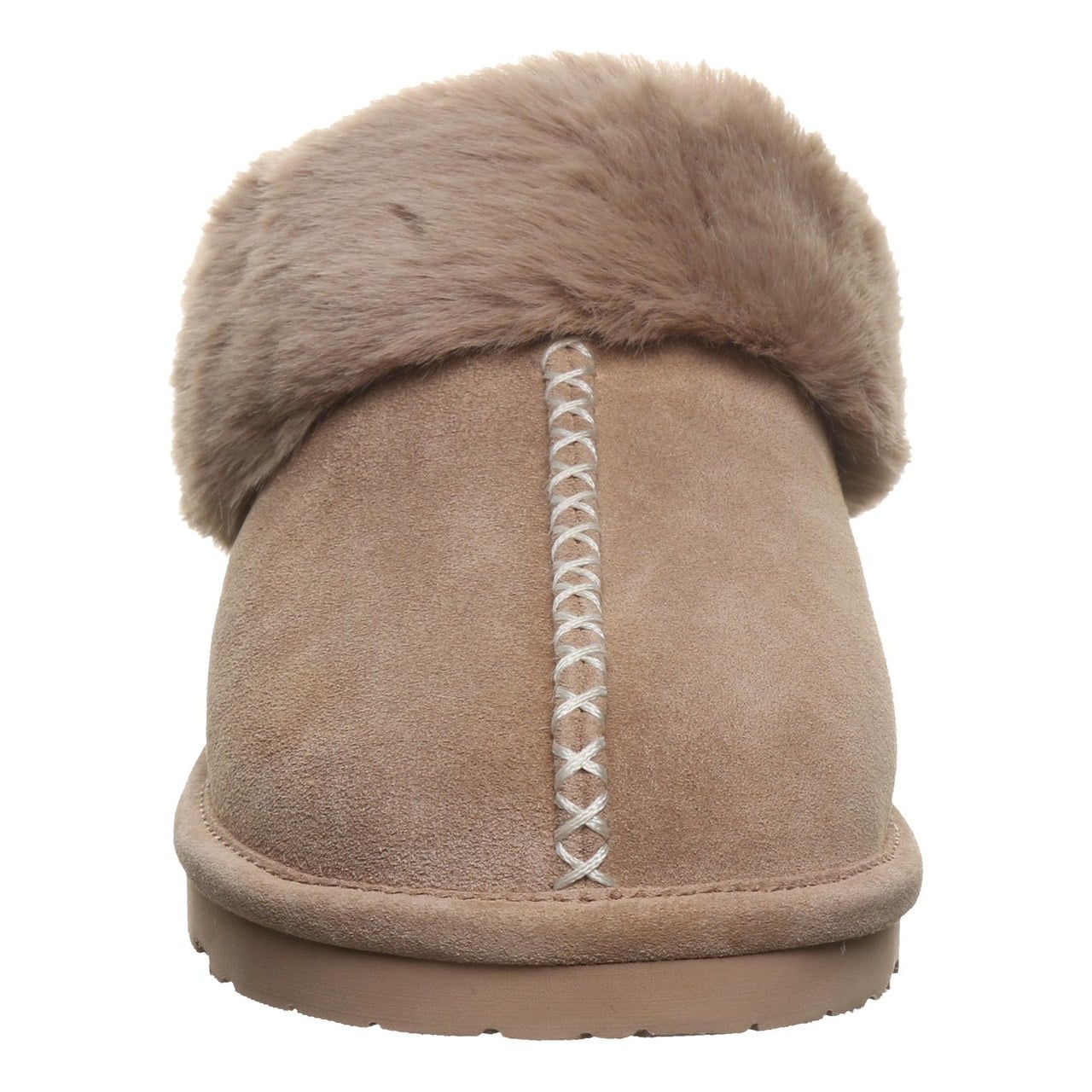 Bearpaw Bella Women's Slippers - 3334w | Cozy Suede Comfort Slippers - BIRCH - front view