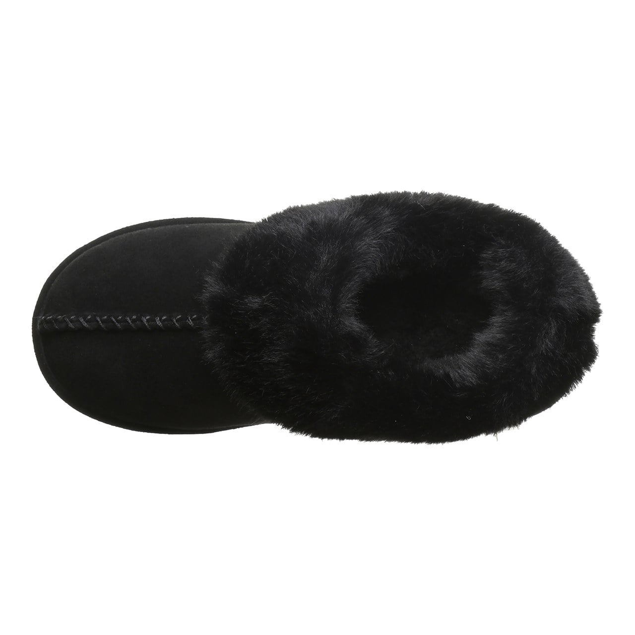 Bearpaw Bella Women's Slippers - 3334w | Cozy Suede Comfort Slippers - Black - top view