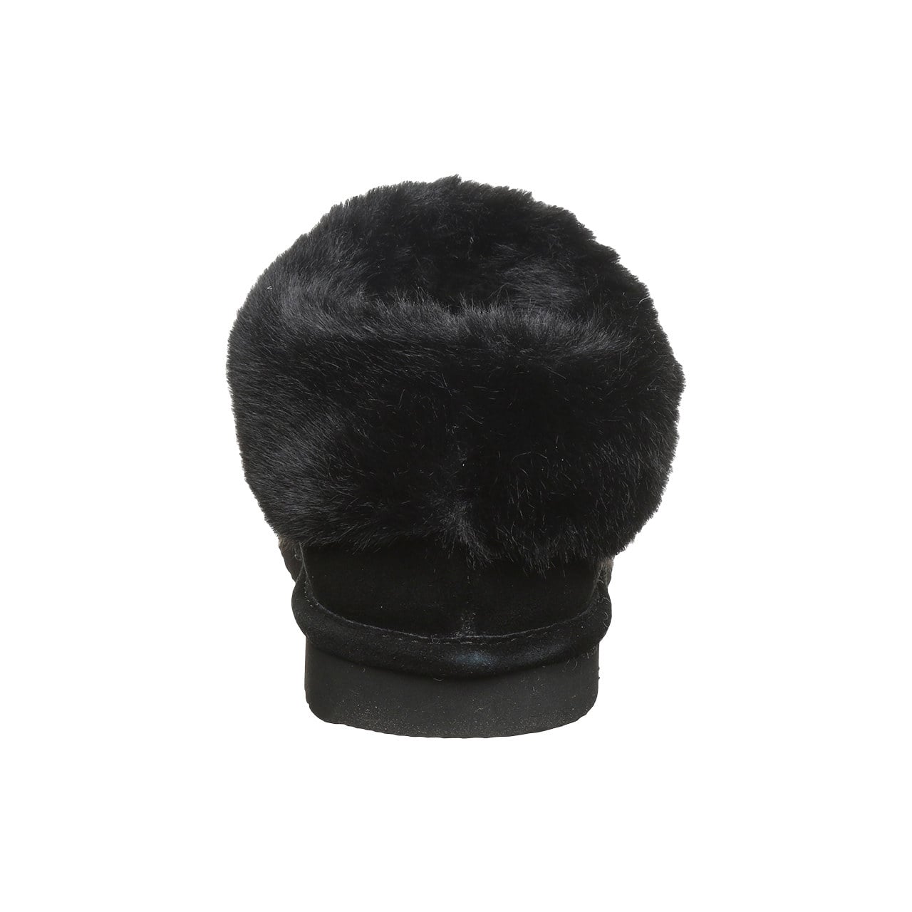 Bearpaw Bella Women's Slippers - 3334w | Cozy Suede Comfort Slippers - Black - back view