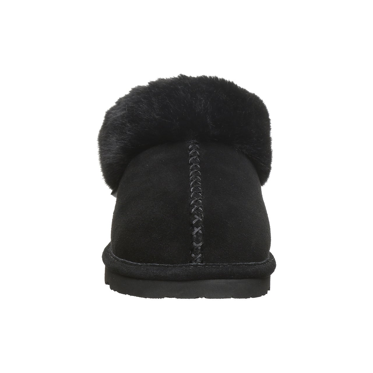 Bearpaw Bella Women's Slippers - 3334w | Cozy Suede Comfort Slippers - Black - front view