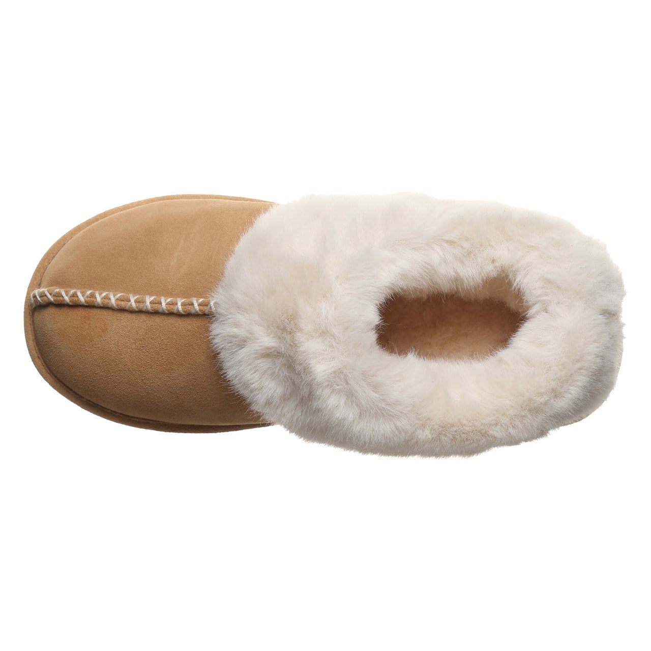 Bearpaw Bella Women's Slippers - 3334w | Cozy Suede Comfort Slippers - ICED COFFEE - top view