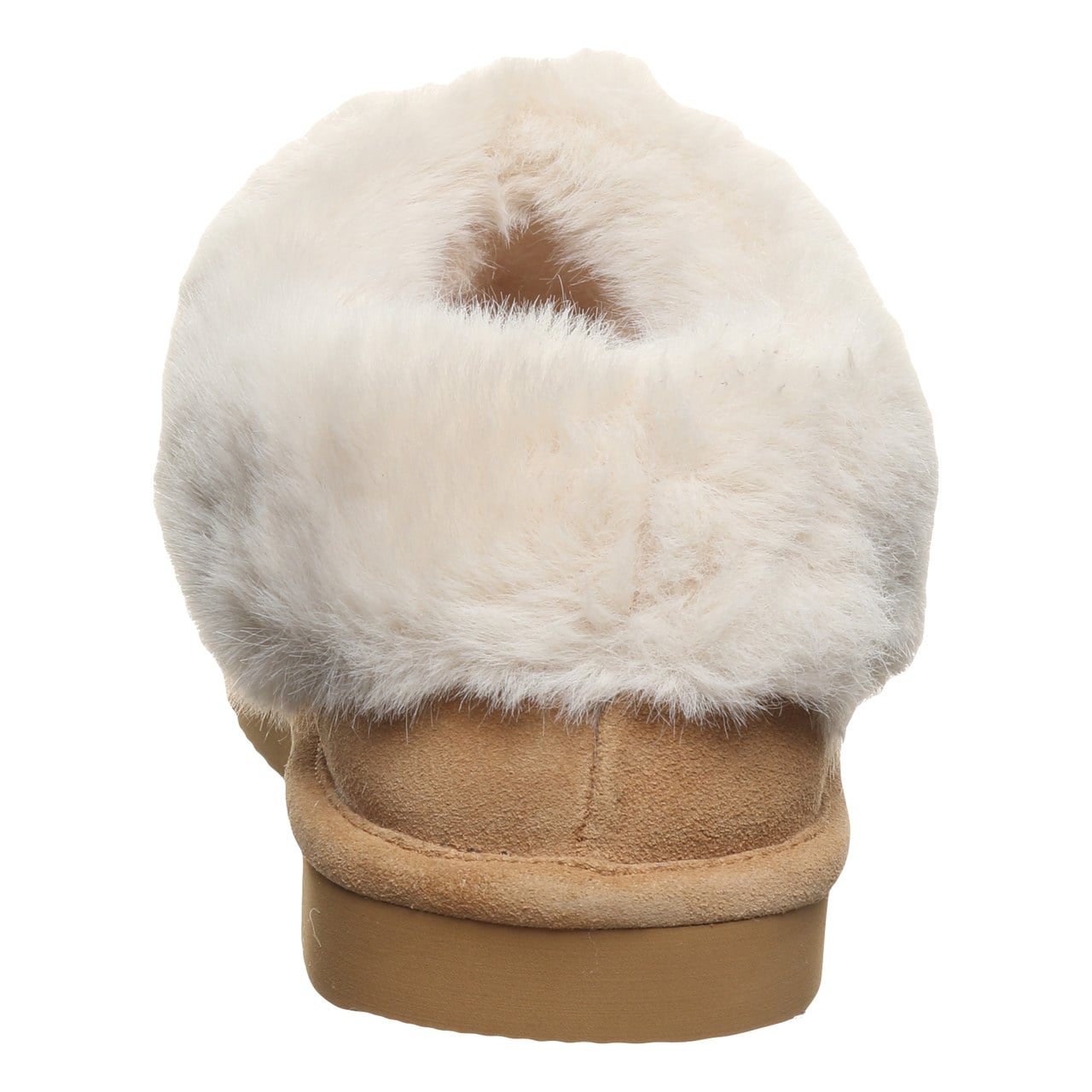 Bearpaw Bella Women's Slippers - 3334w | Cozy Suede Comfort Slippers - ICED COFFEE - back view