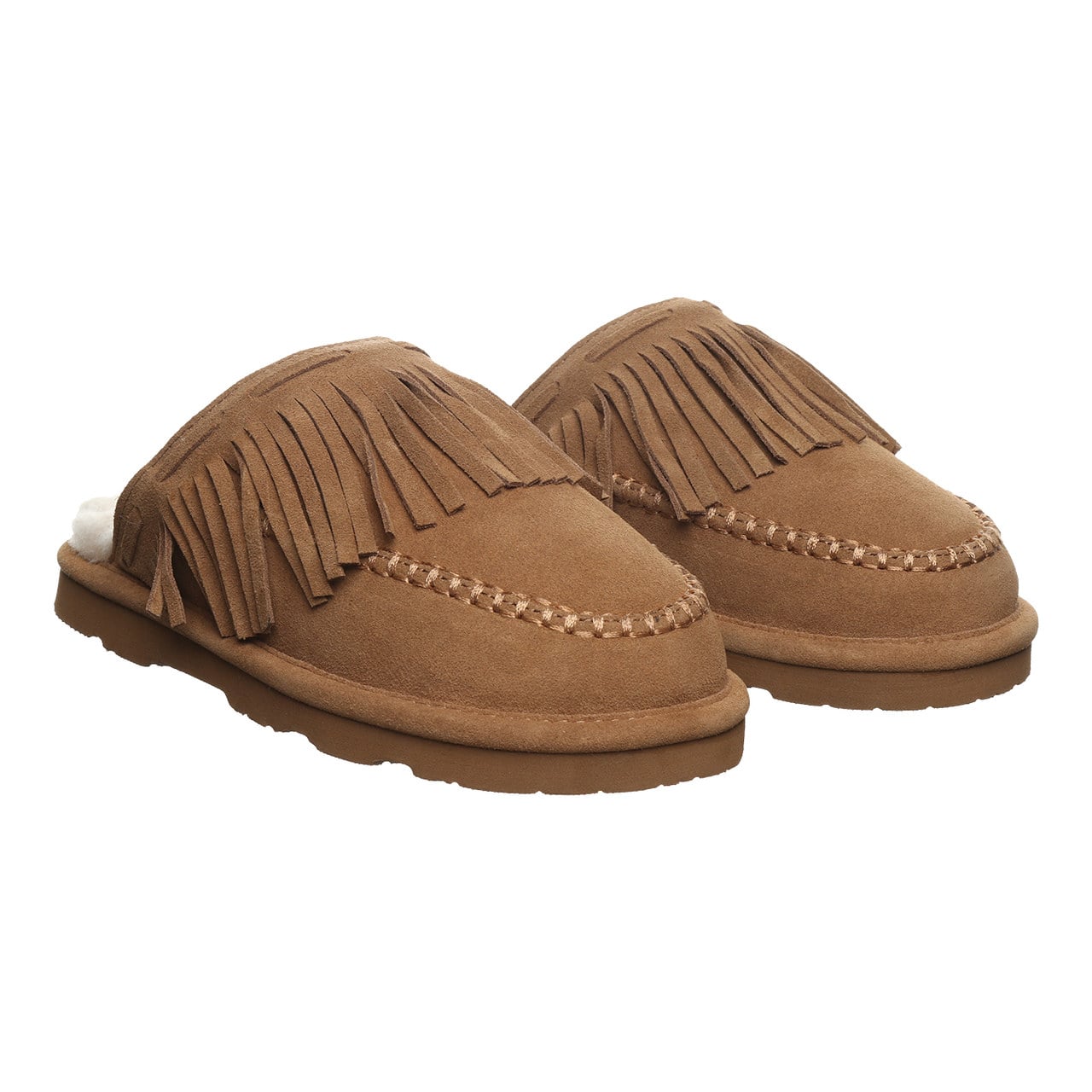 Bearpaw Briony Women's Easy On/Off Slippers - Hickory - pair view