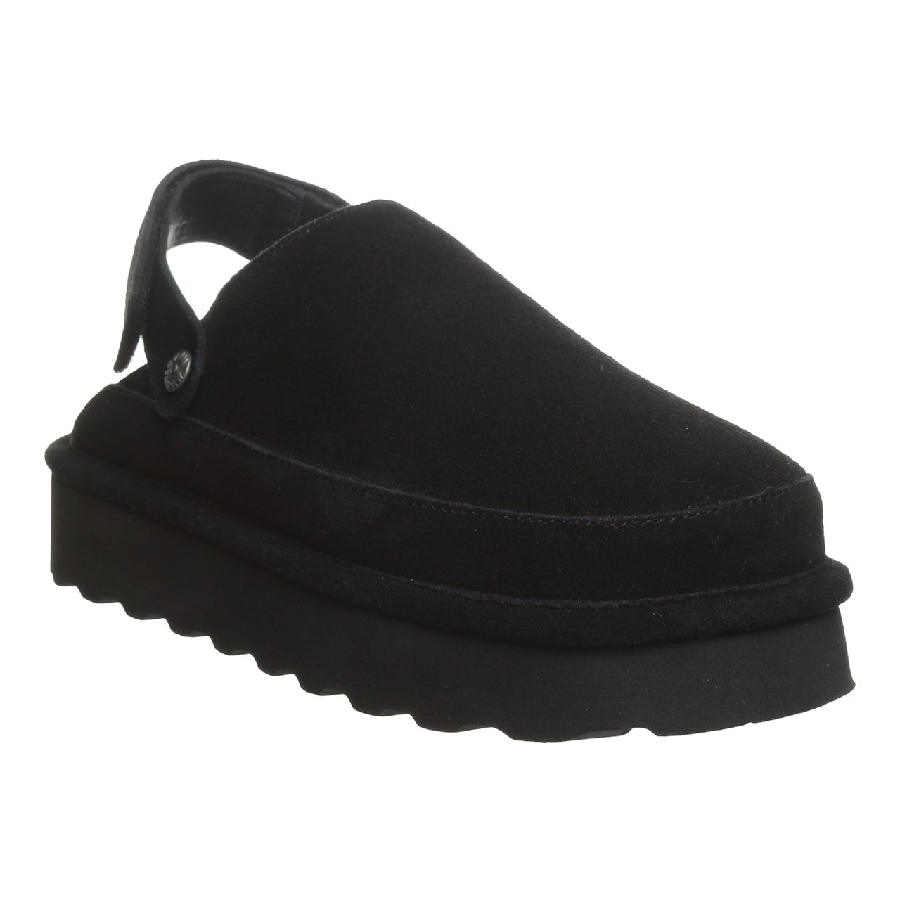 Bearpaw Brooke Women's Shoe - 3355w Women's Cozy Slip-on Clog - Black - angle main